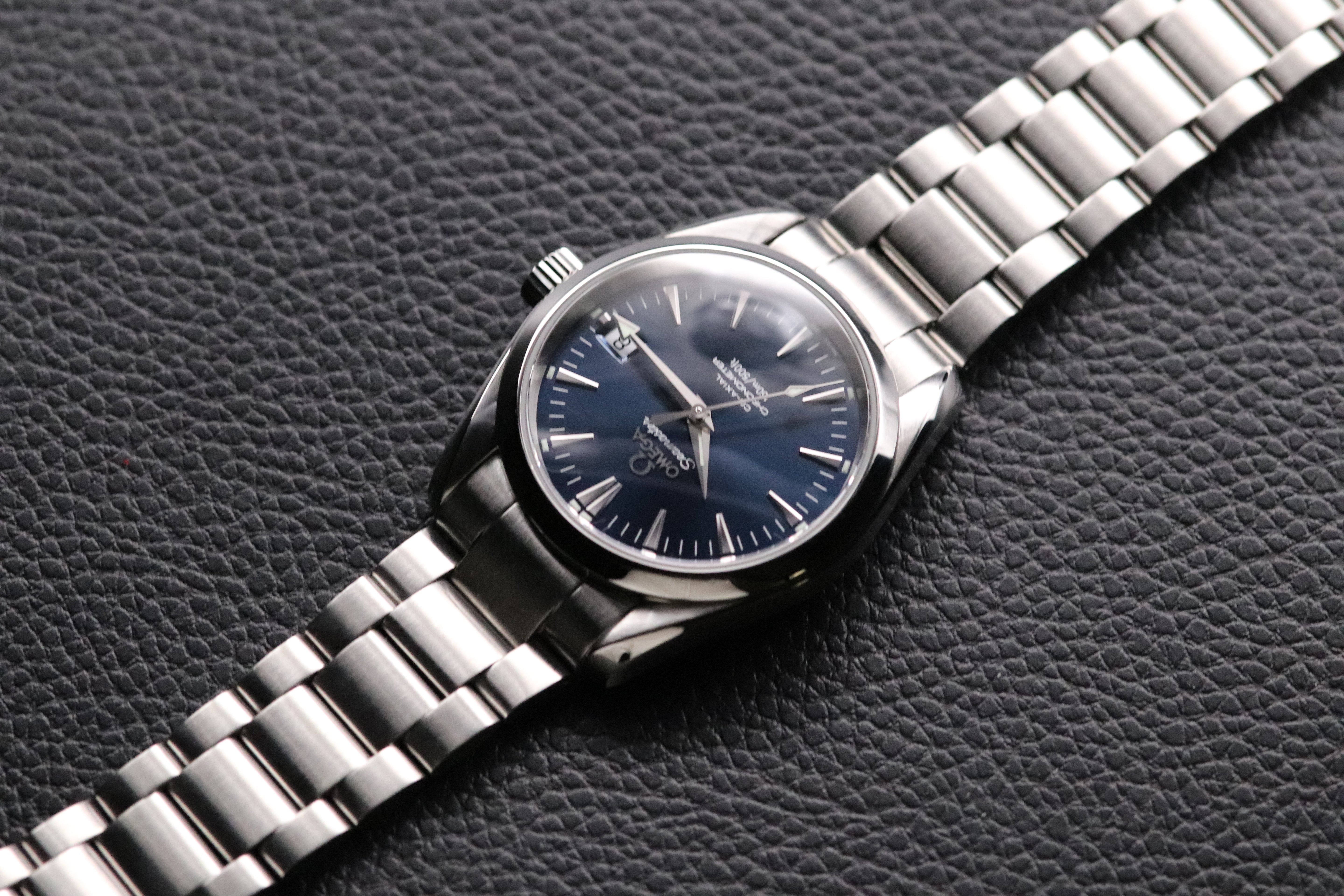 Omega Seamaster Aqua Terra 2504.80 Blue Fullset 2004 Box+Paper