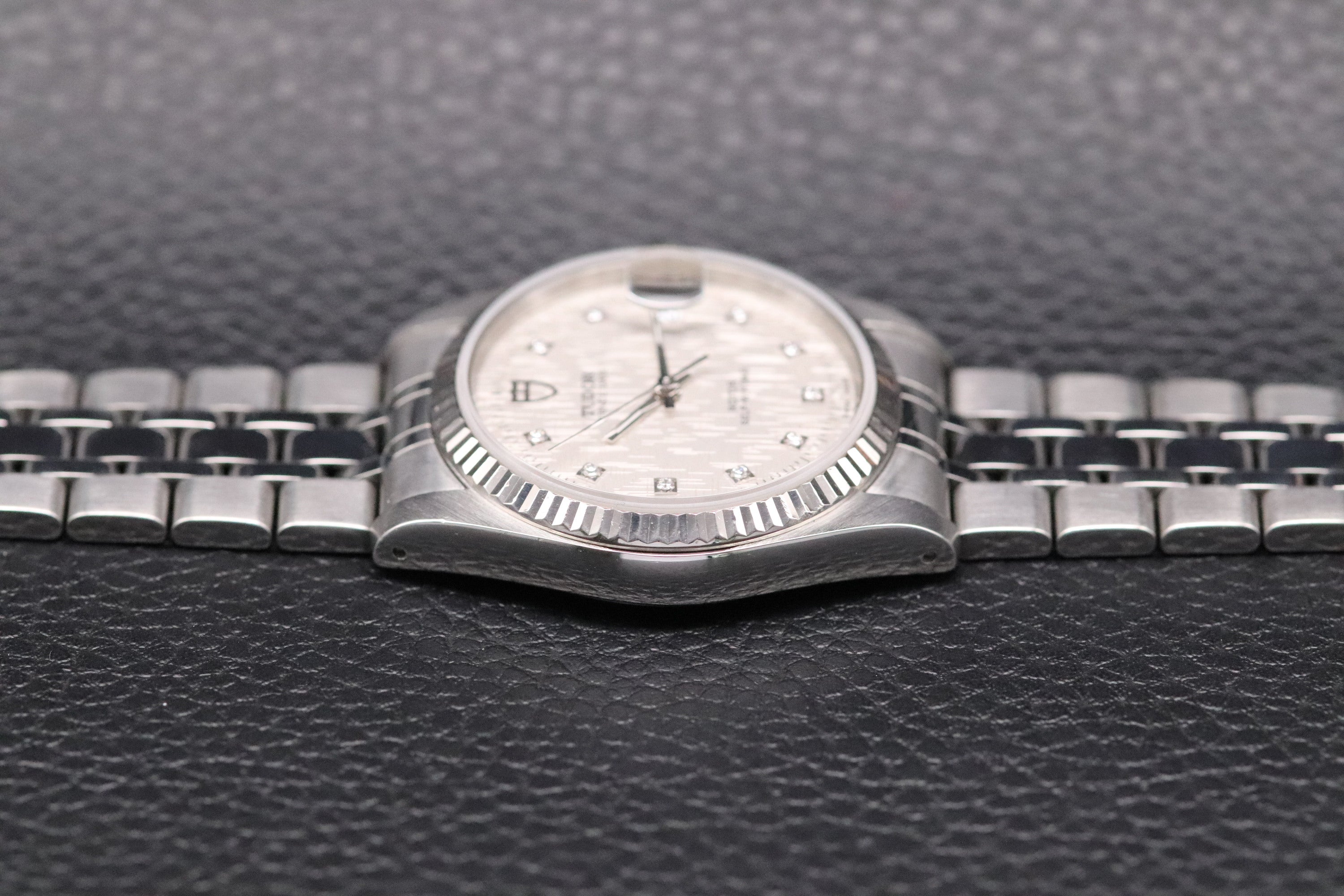 Tudor Prince Date 74034 Linen Diamond Dial 2011