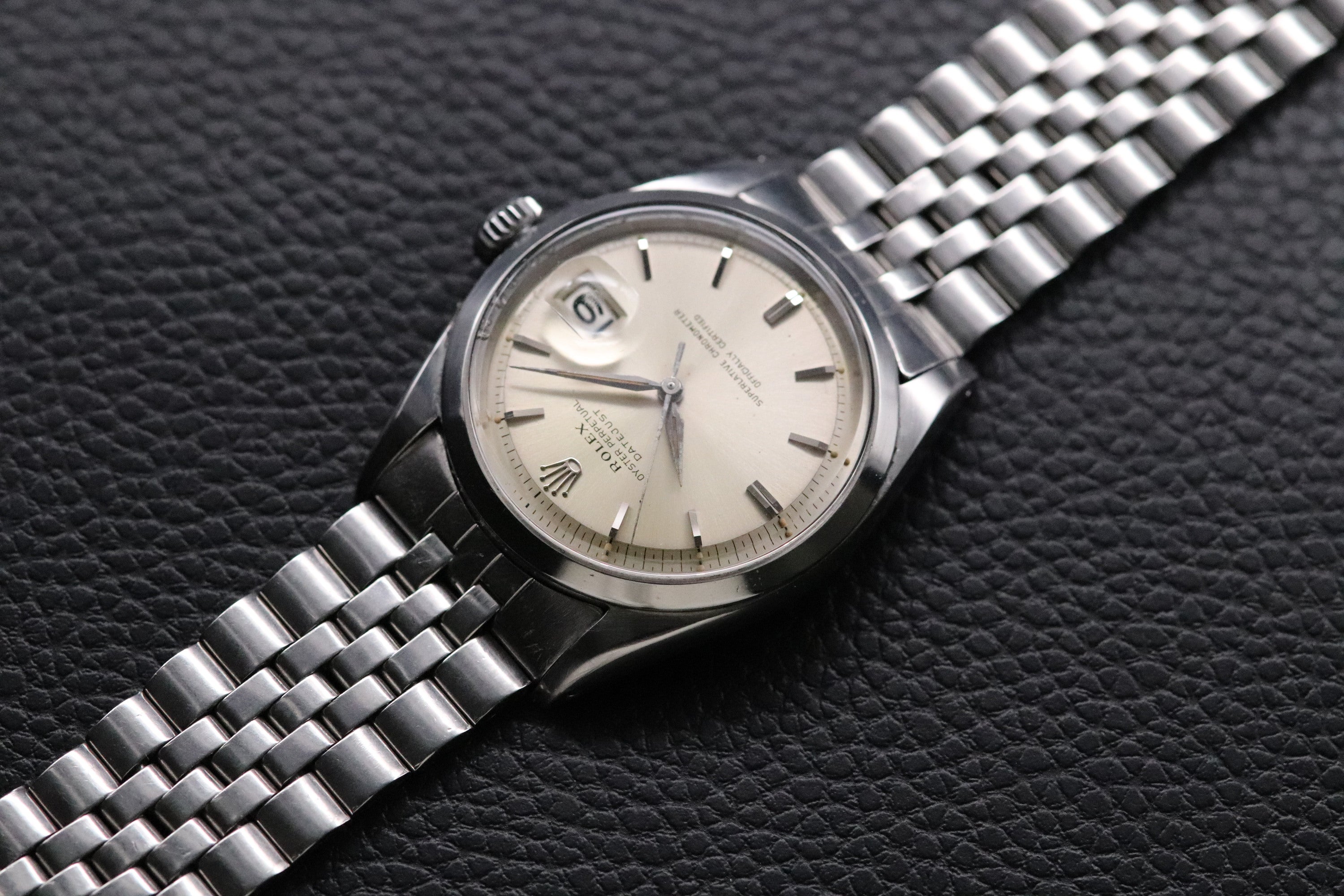 Rolex Datejust 1600 Silver Dial Fullset 1965 Box+Papers