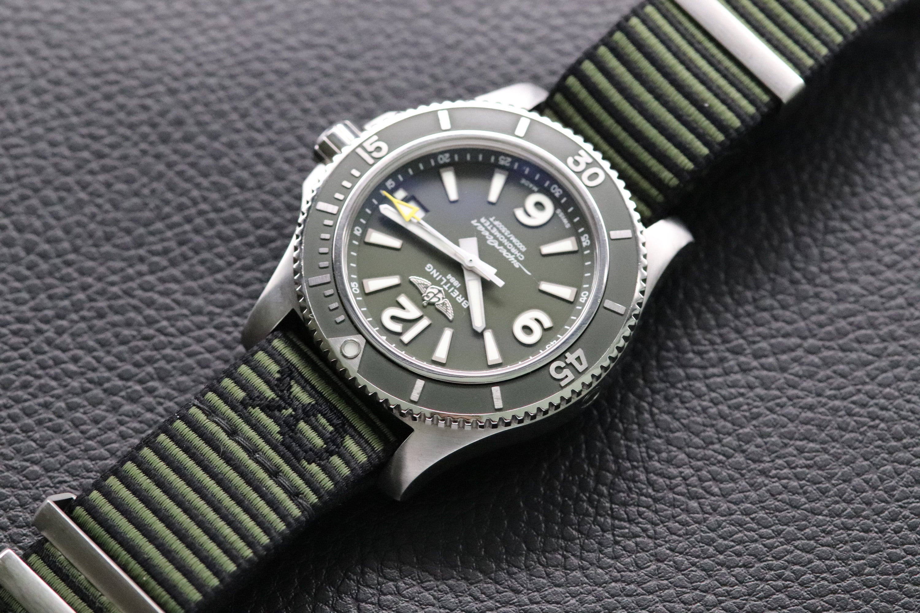 Breitling Superocean 44 Green A17367 NATO 2020 Papers