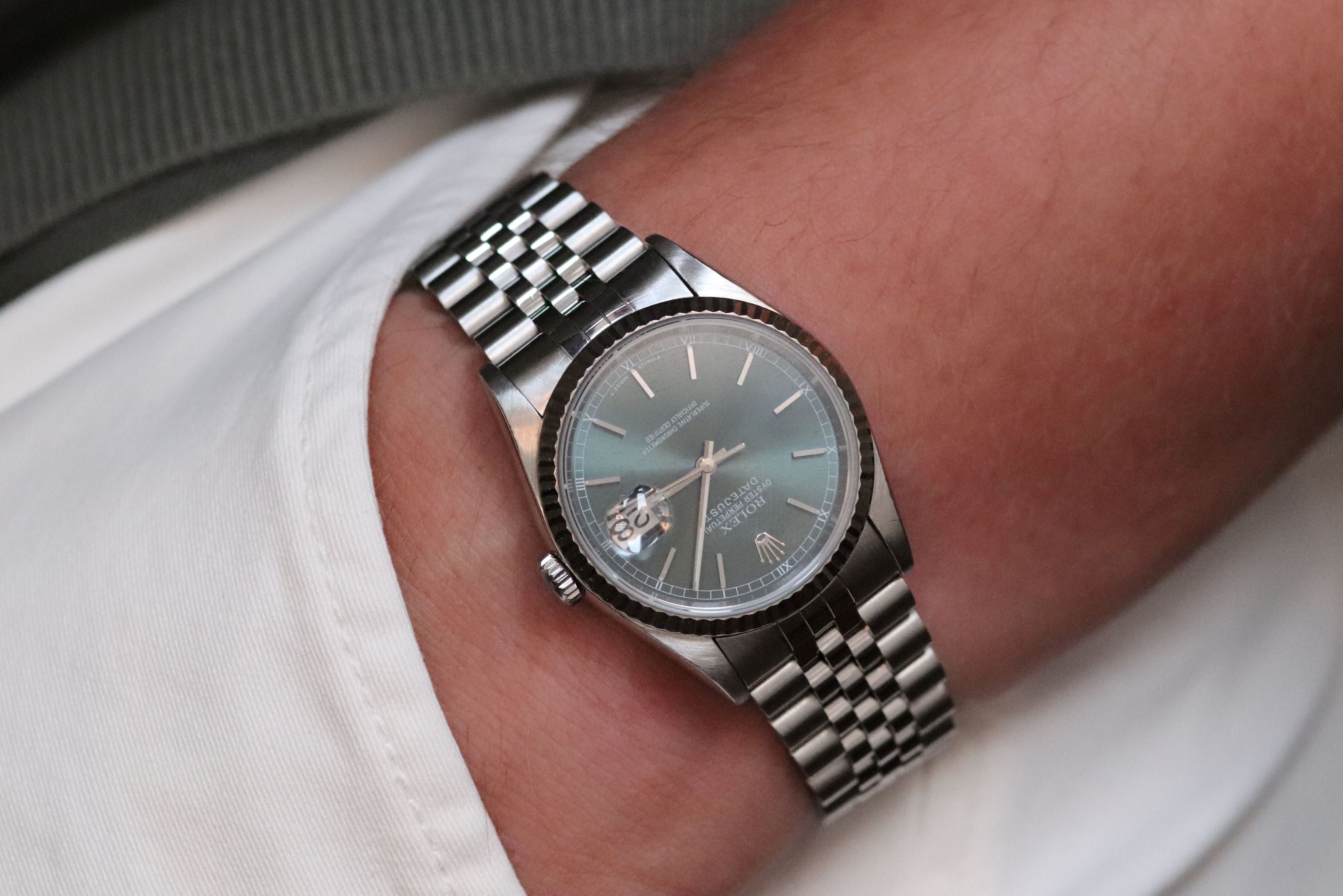 Rolex Datejust 16234 Green Tropical