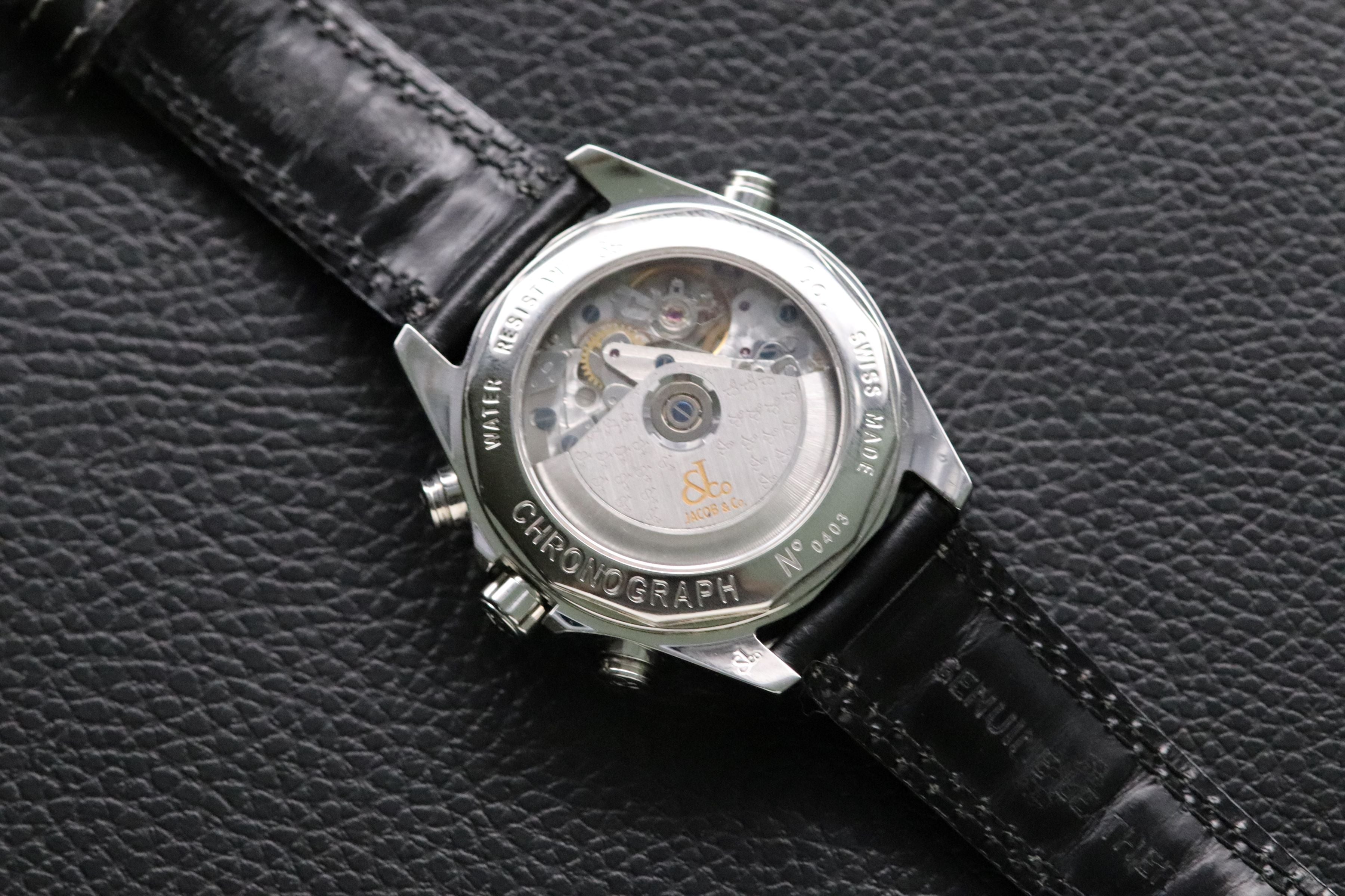 Jacob & CO Chronograph Diamonds Automatic 2008 Glass Bottom