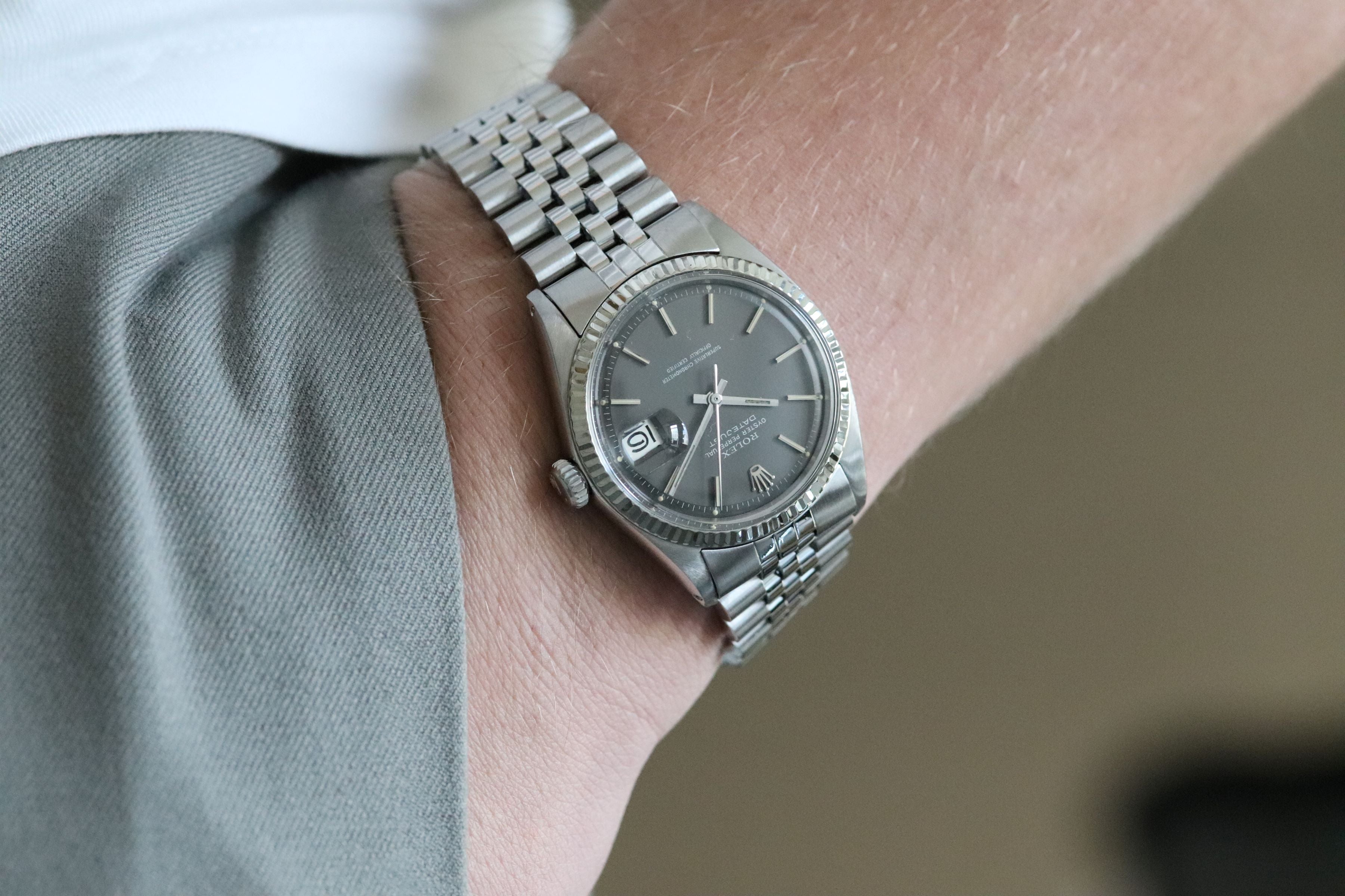 Rolex Datejust 1601 Grey Dial 1971
