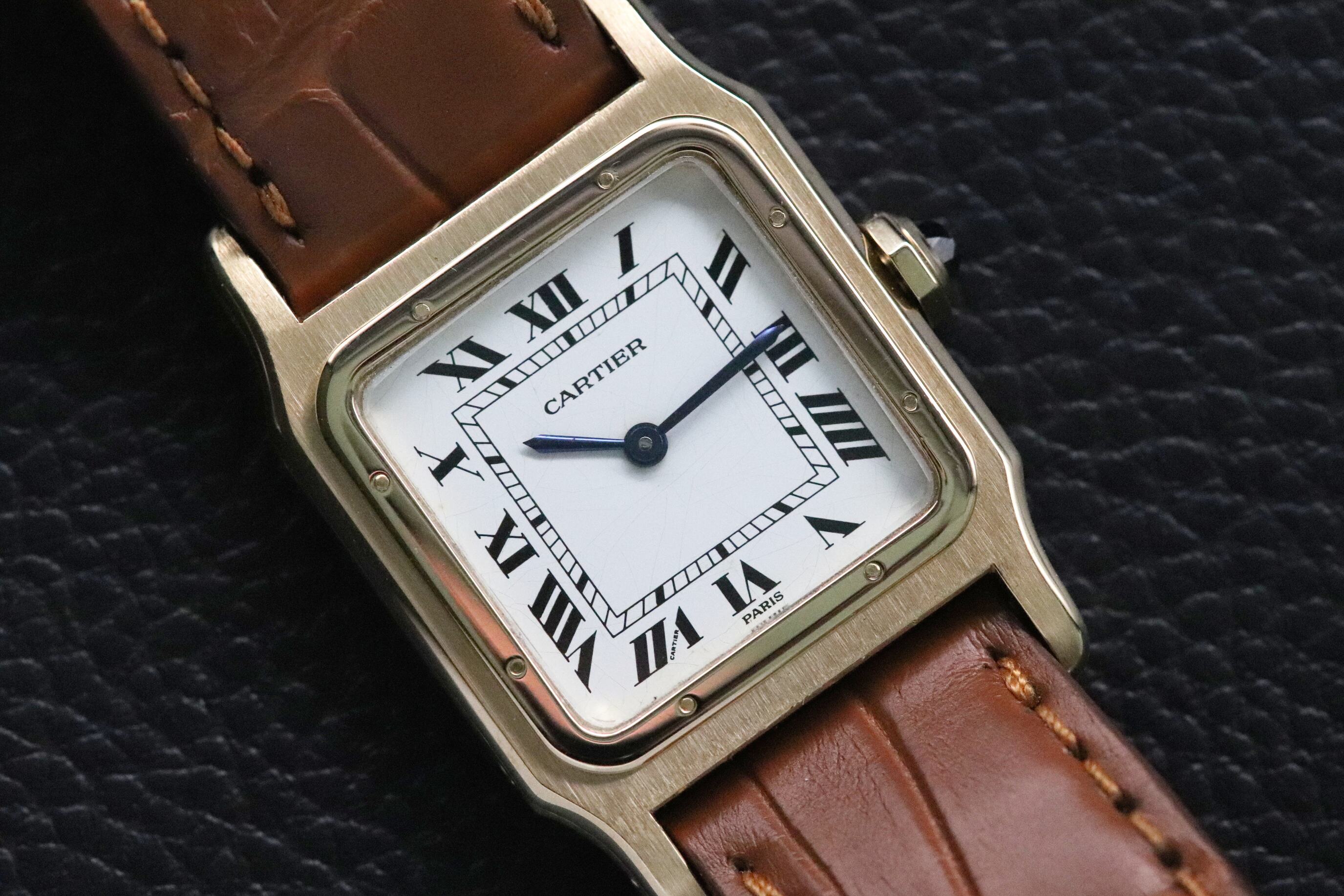 Cartier Santos Dumont 78097 Paris Dial Fullset 1978 Box+Papers