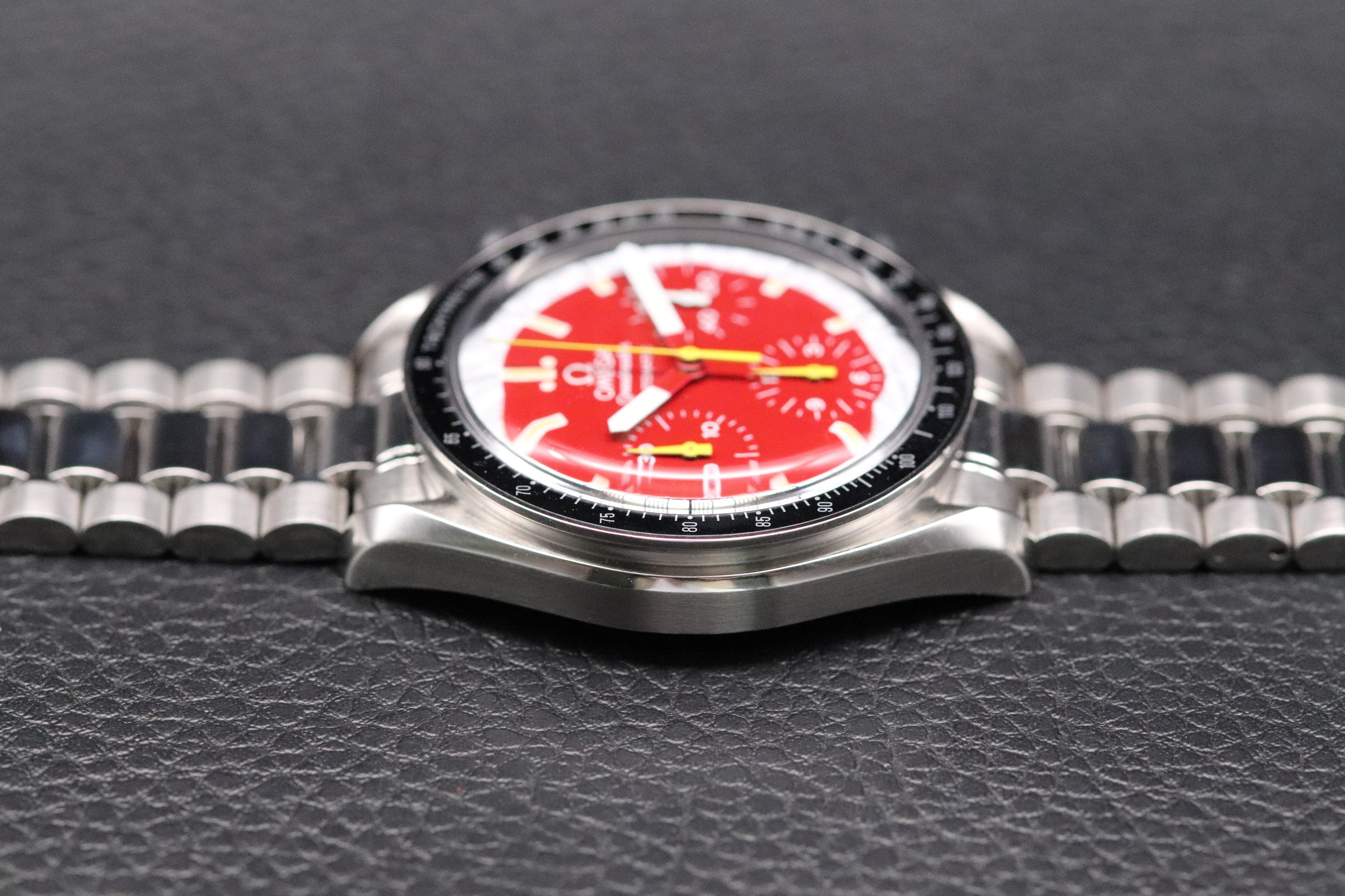 Omega Speedmaster Reduced 3510.61 Schumacher Fullset Red Dial Box+Papers