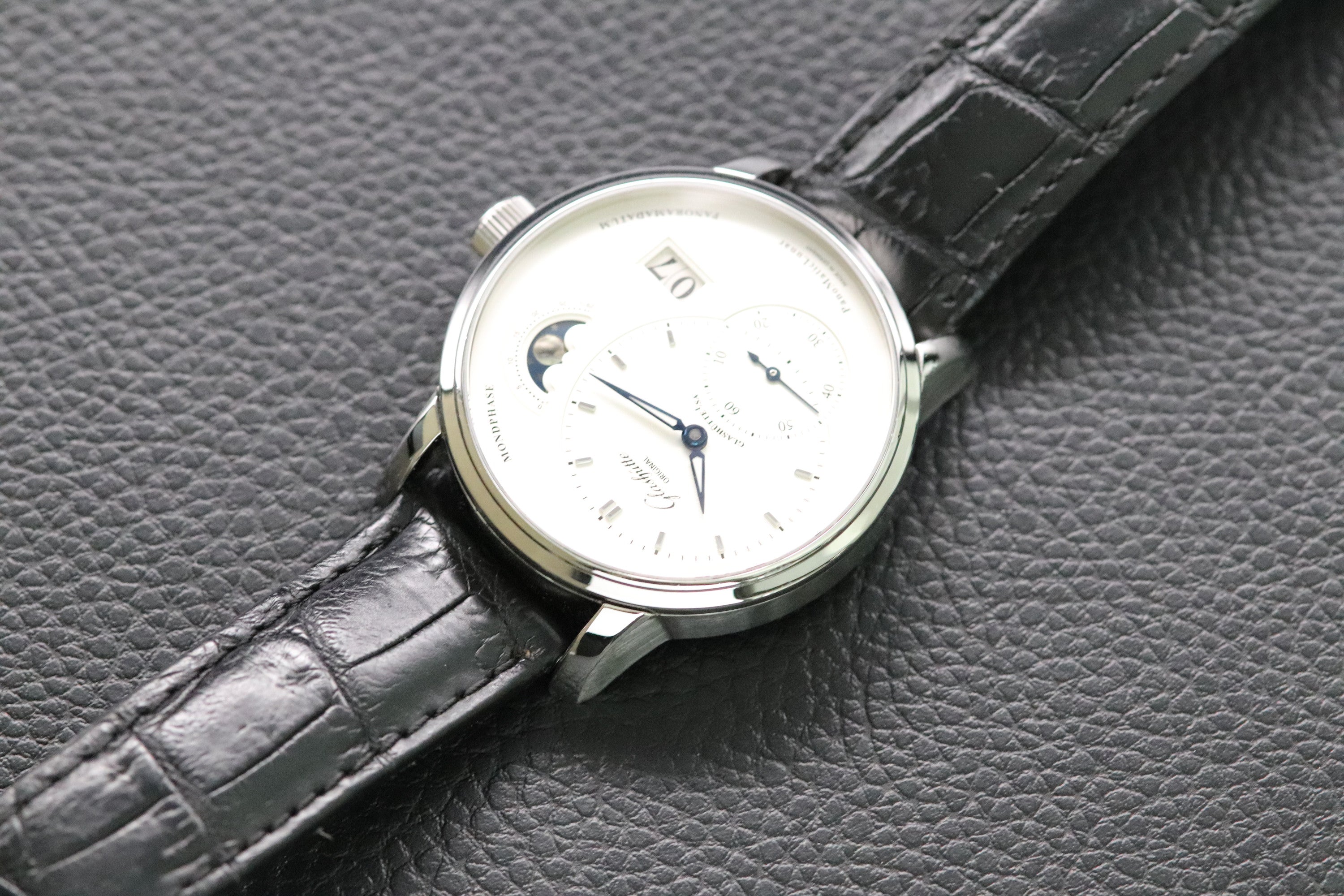 Glashütte Original PantoMaticLunar 19002423261 Fullset 2020 Box+Papers Extra Leather Strap