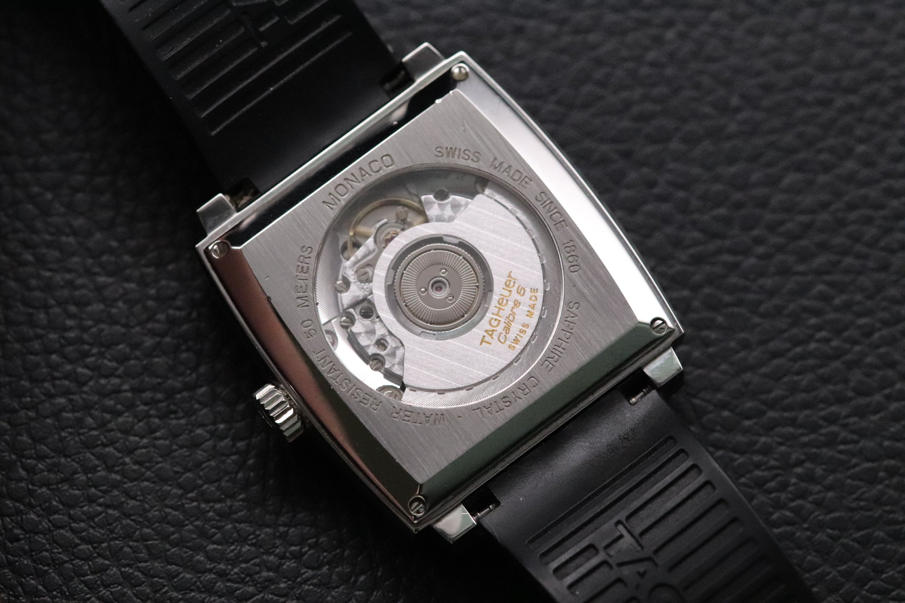 Tag Heuer Monaco WW2110 Black Dial 2012 Papers