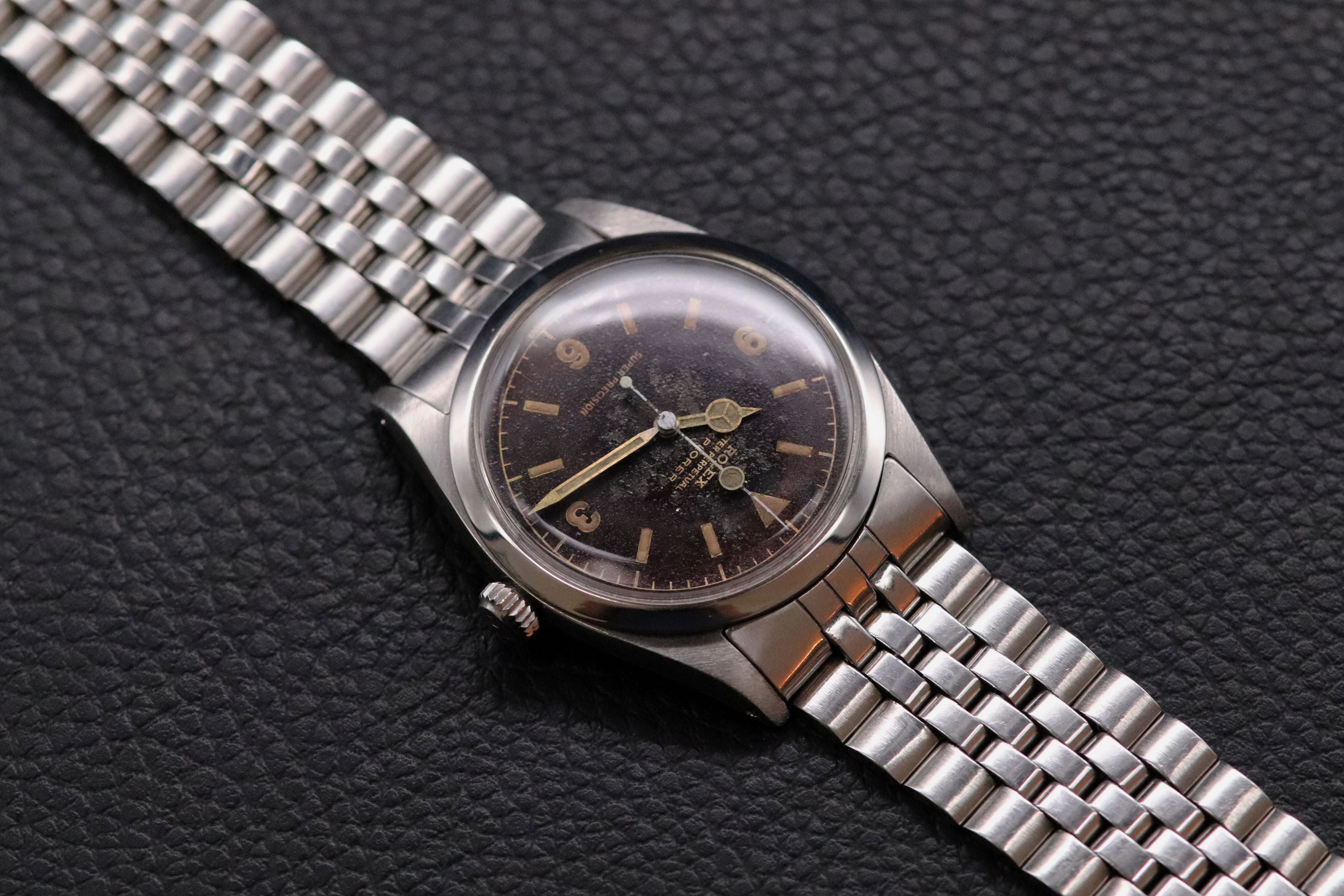 Rolex Explorer 5504 Tropical Chocolate Chapter Ring