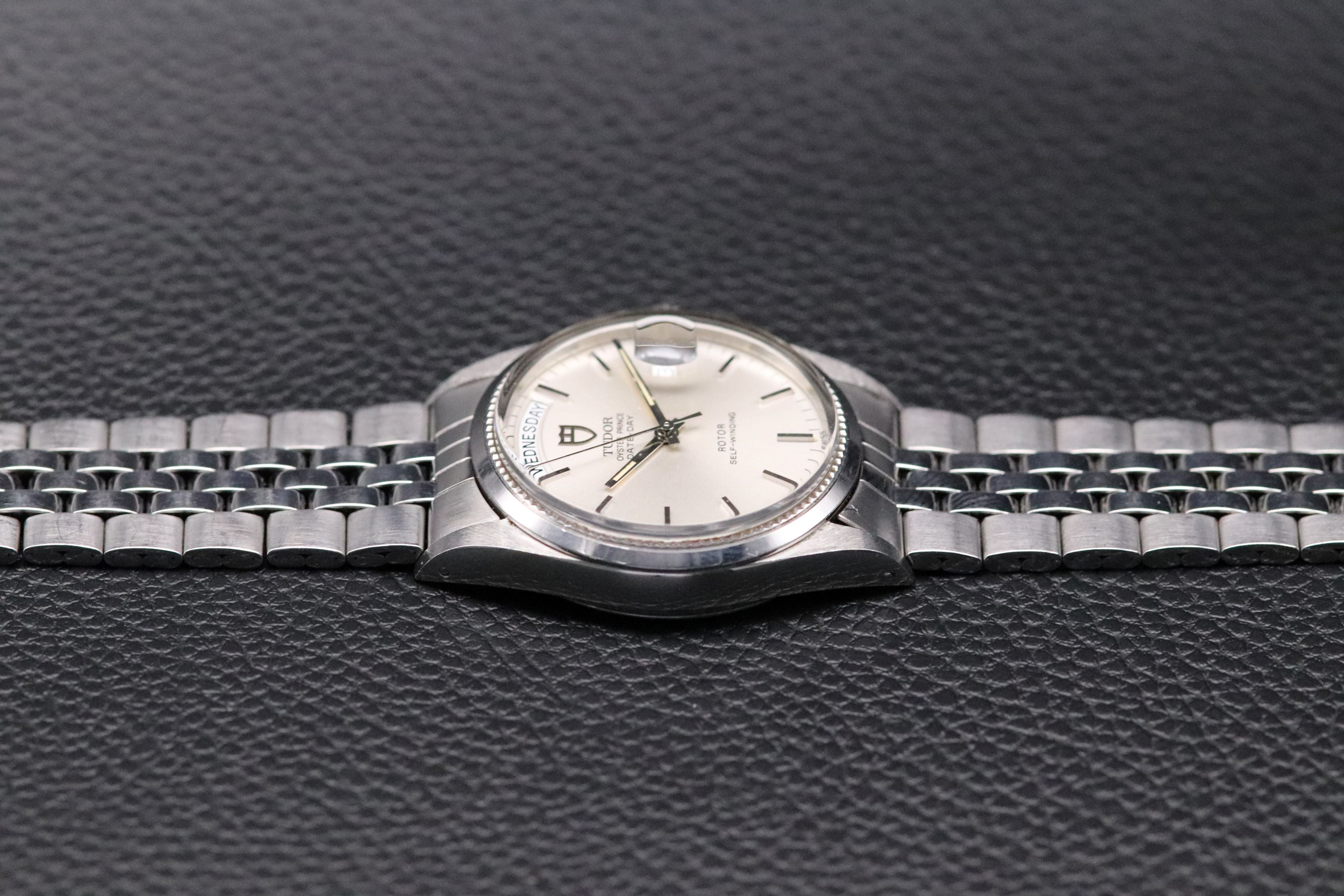 Tudor Prince Date-Day 94710 Silver Fullset 1985 Box+Paper