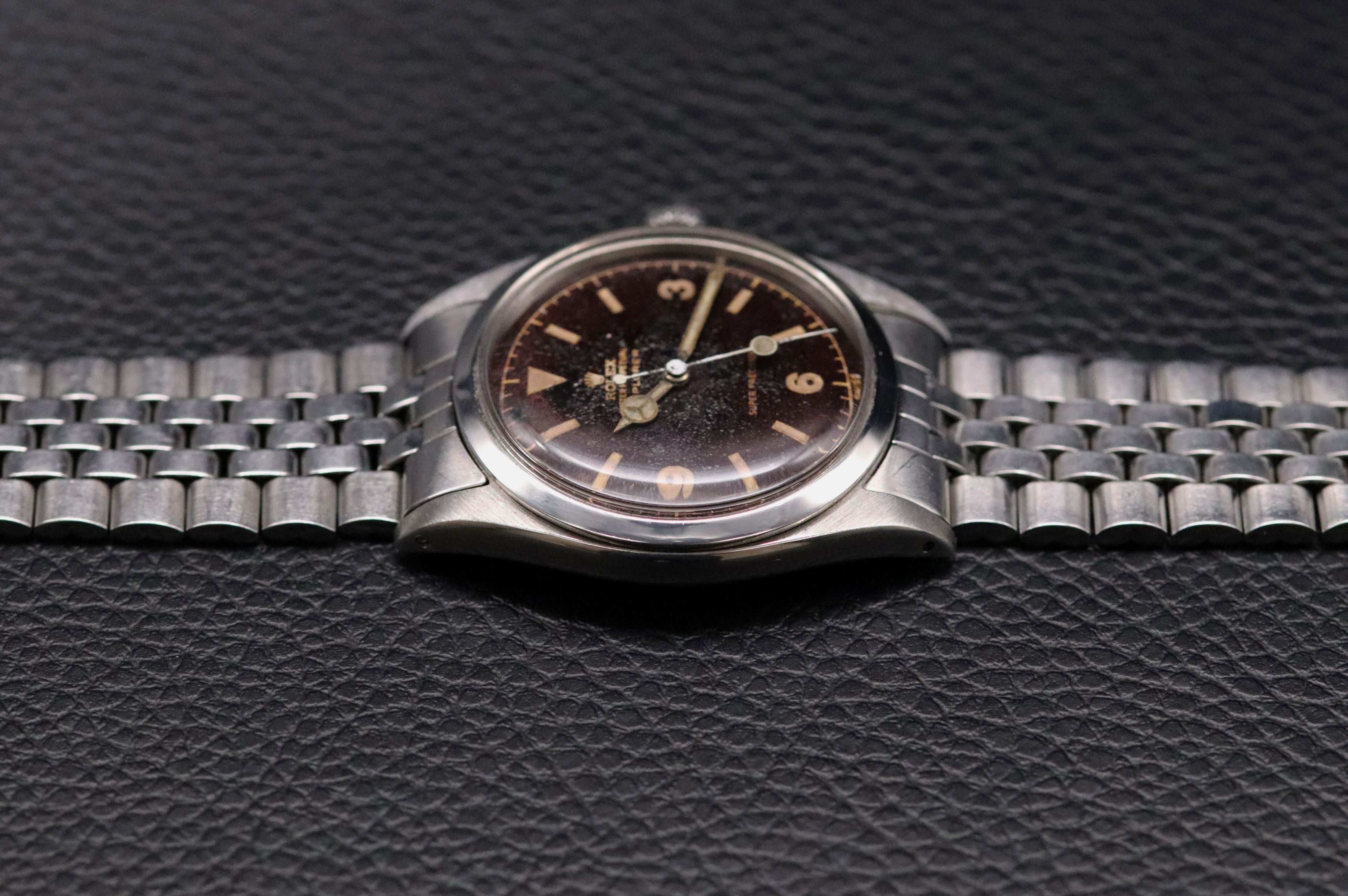 Rolex Explorer 5504 Tropical Chocolate Chapter Ring