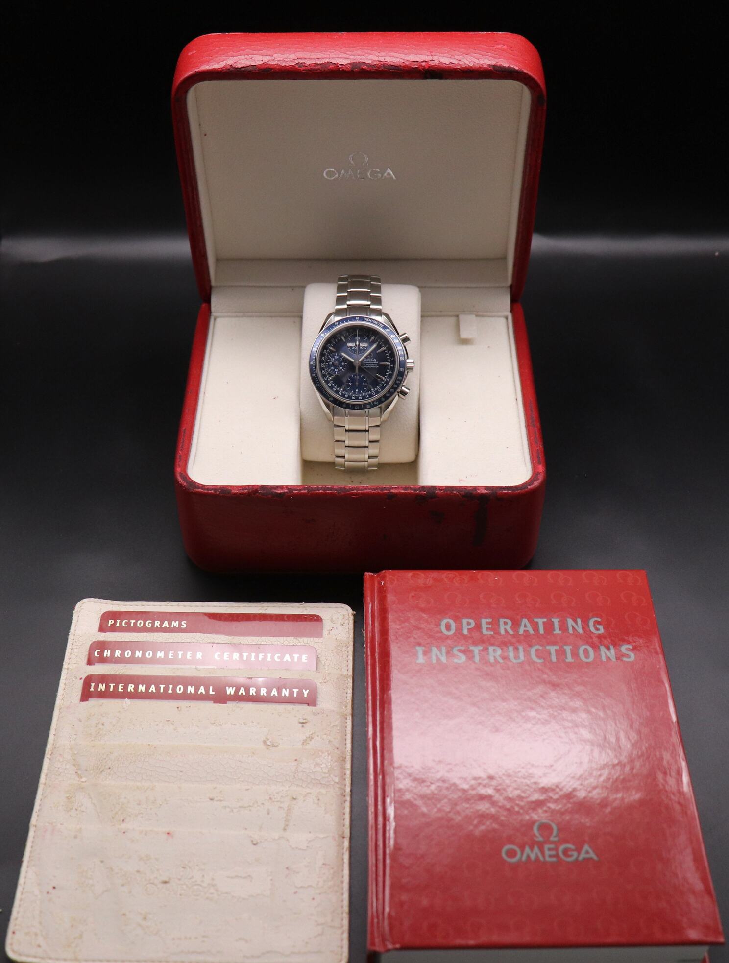 Omega Speedmaster Triple Date 3222.80 Fullset 2012 Box+Paper