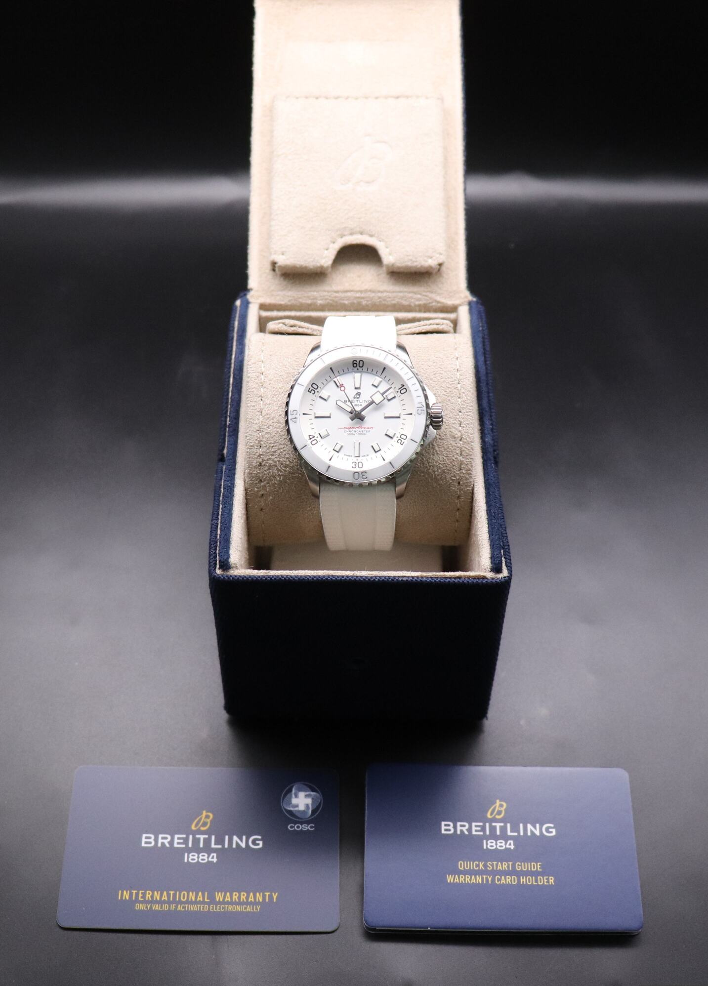 Breitling Superocean 42 A17375 Rubber Fullset 2022 Box+Paper