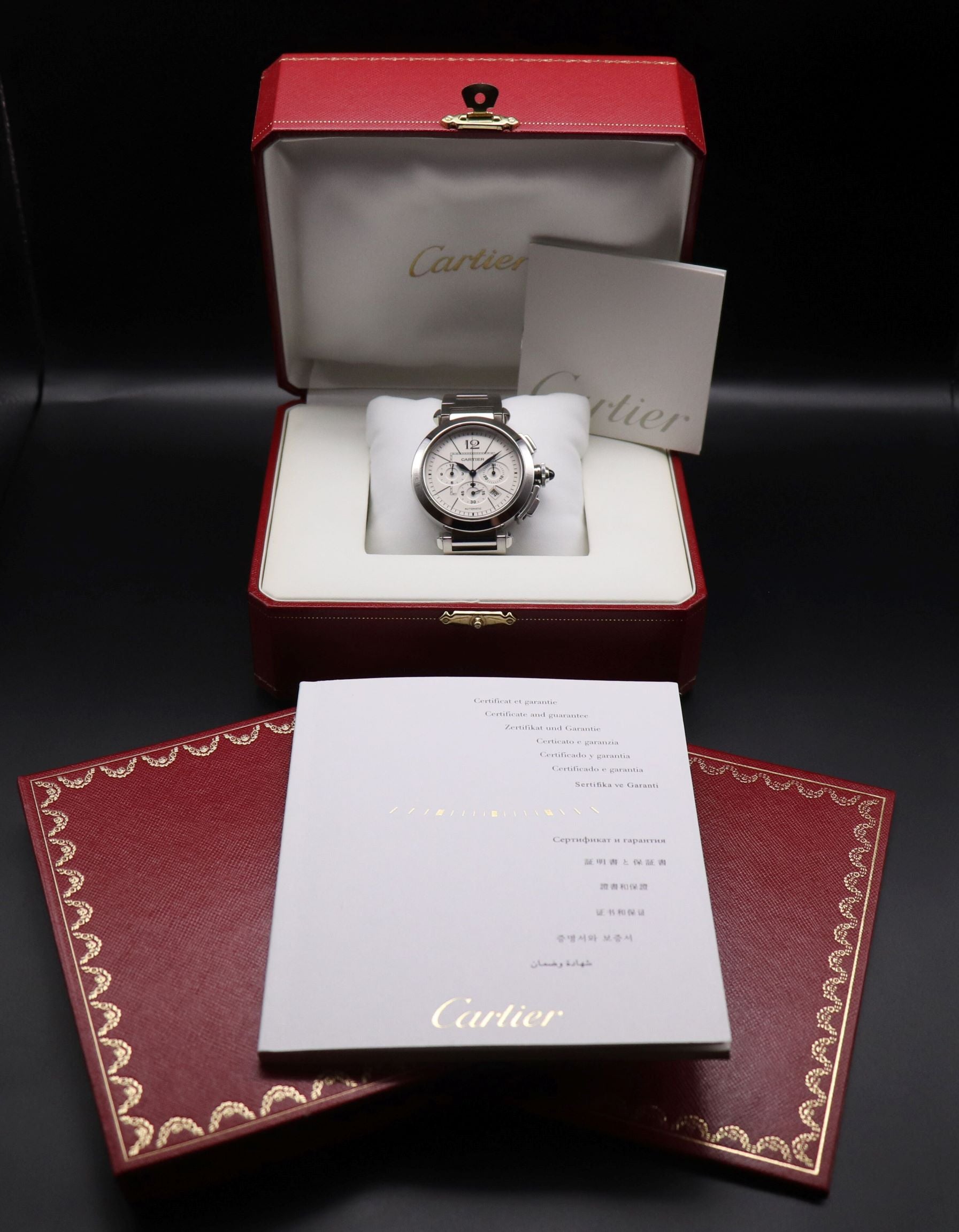 Cartier Pasha Chronograph W31085M7 Fullset 2008