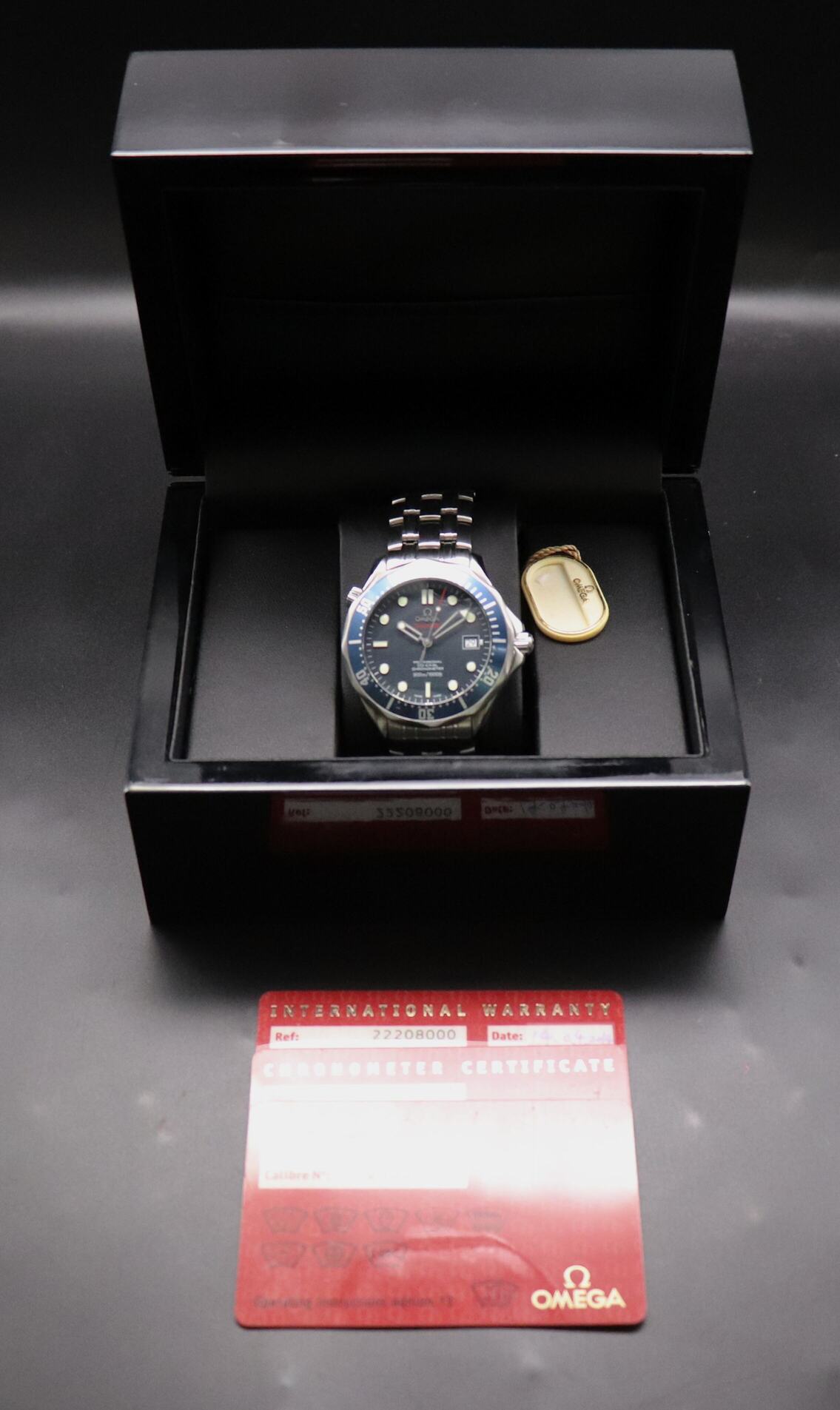Omega Seamaster Diver 2220.80 Papers 2014
