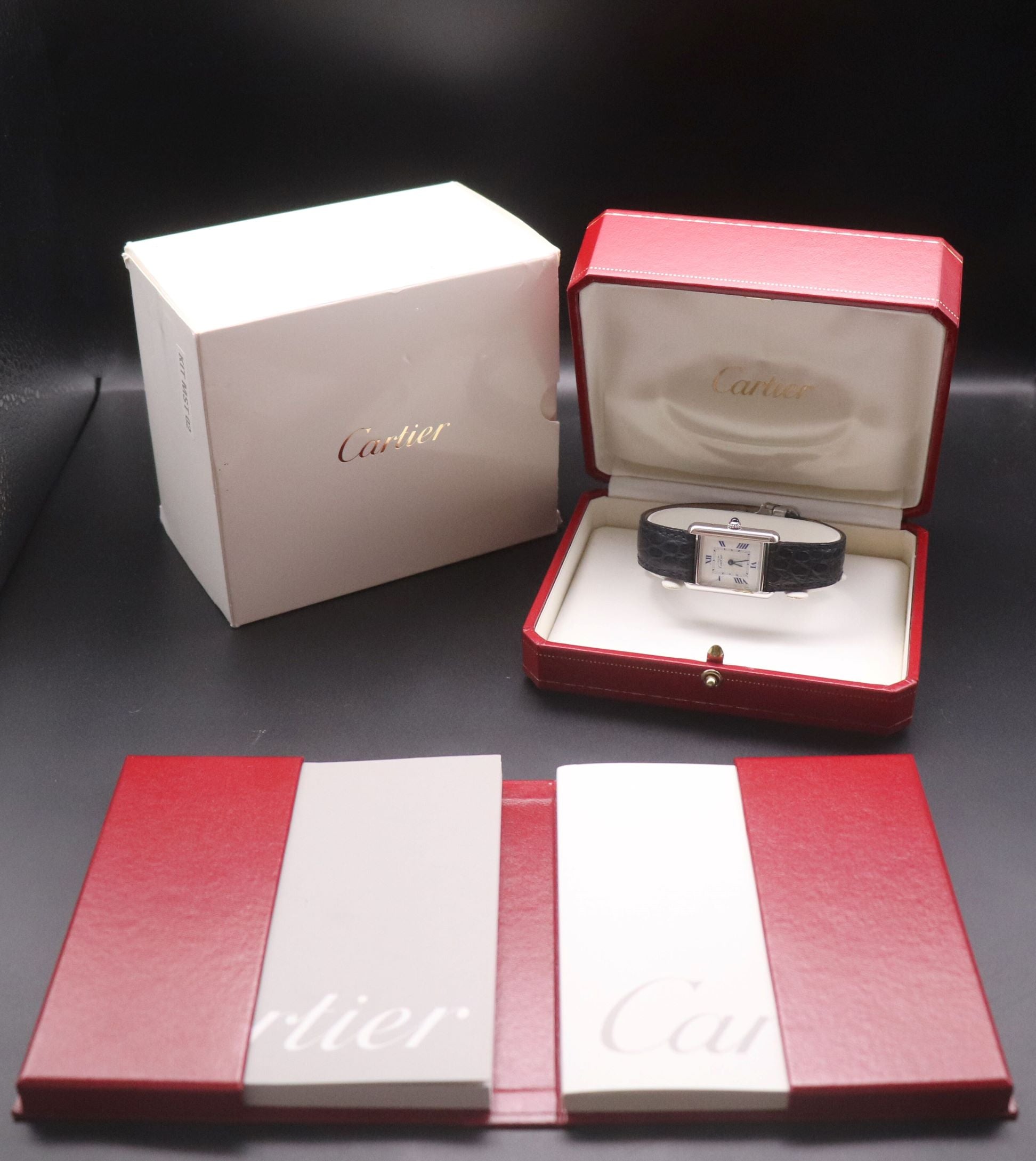 Cartier Must Tank W1014054 Fullset 2000 Box+Papers