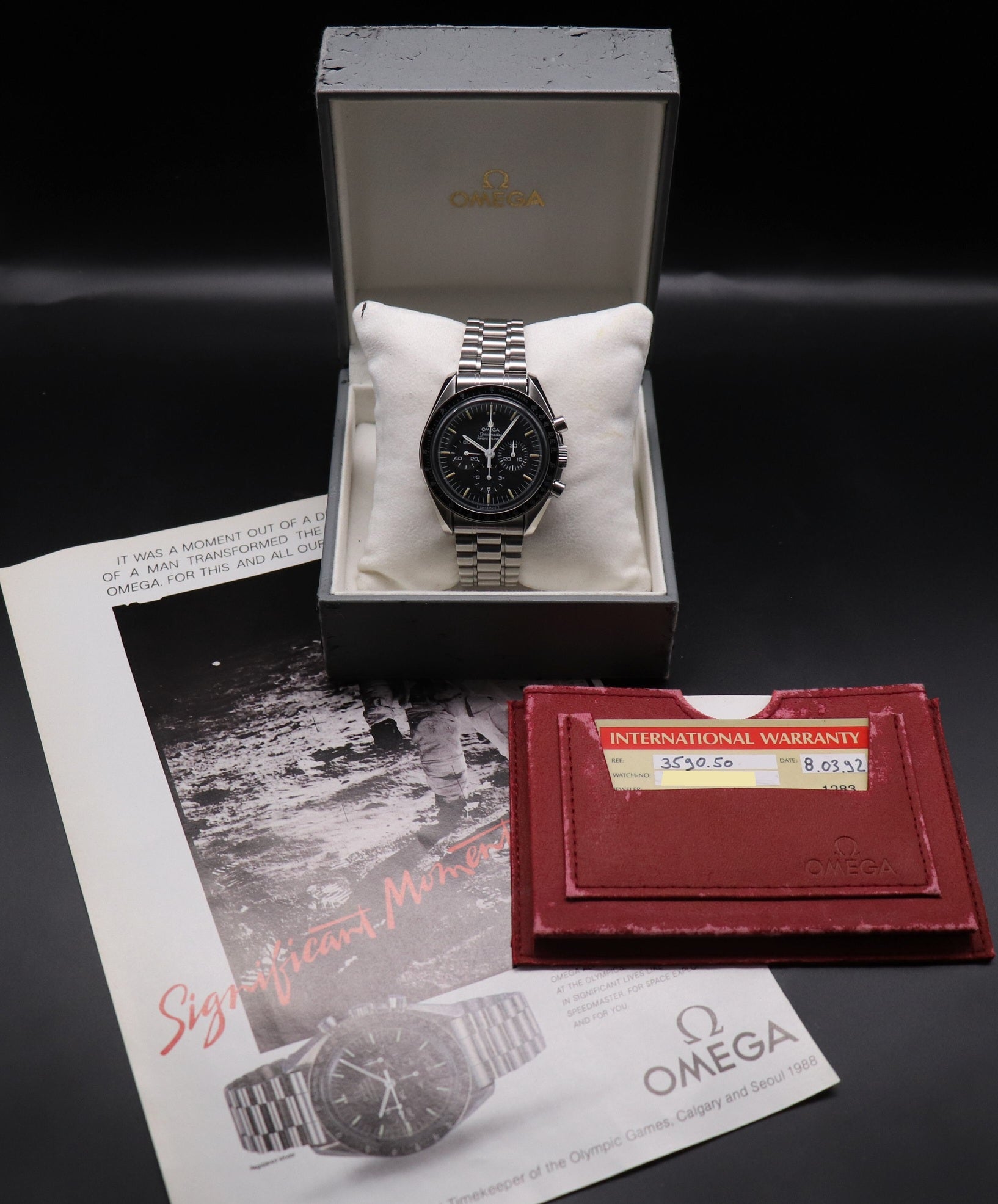 Omega Speedmaster Professional 3590.50 Fullset 1992 Box+Papers