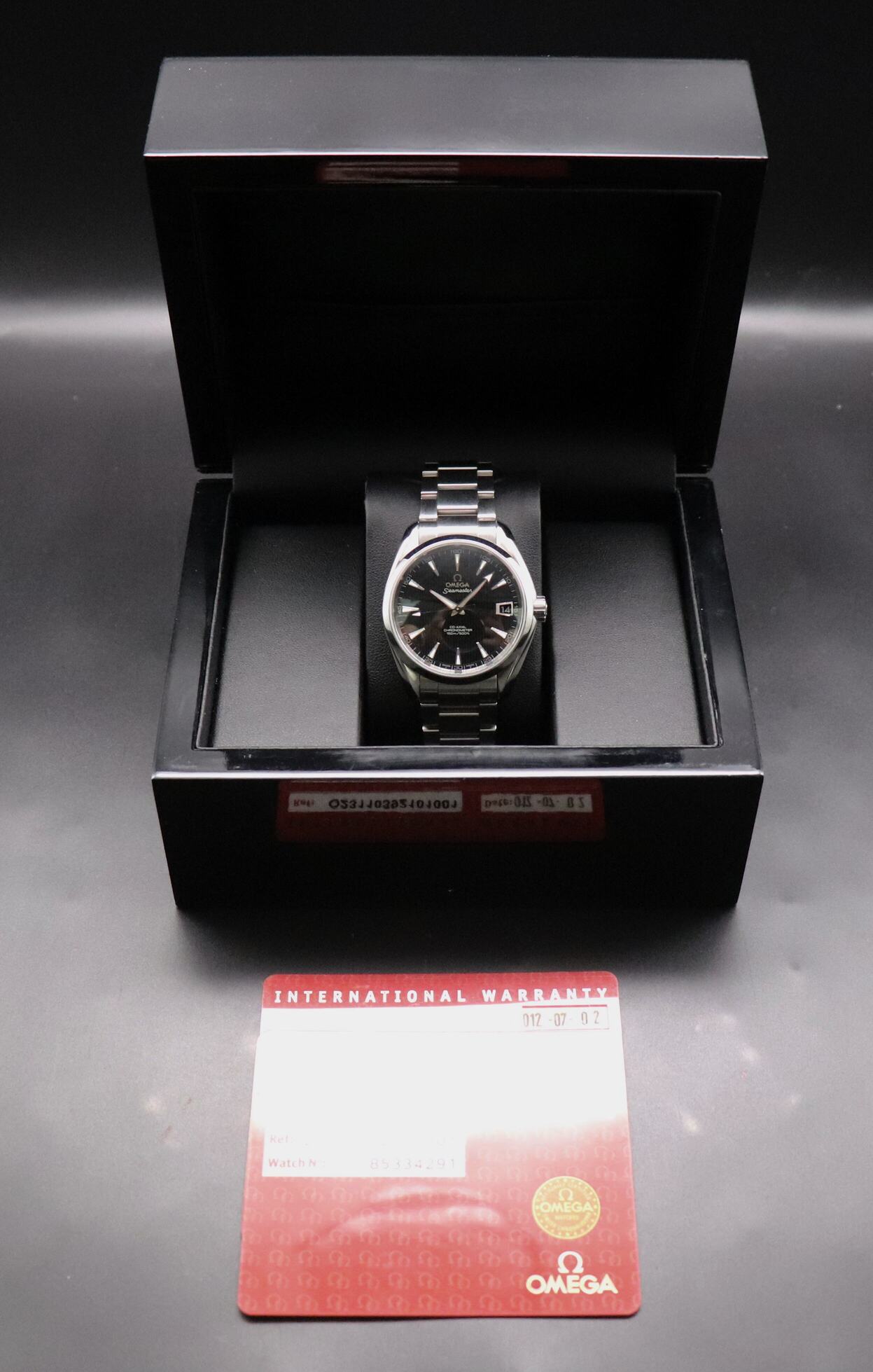 Omega Seamaster Aqua Terra 231.10.39.21.01.001 Papers 2012