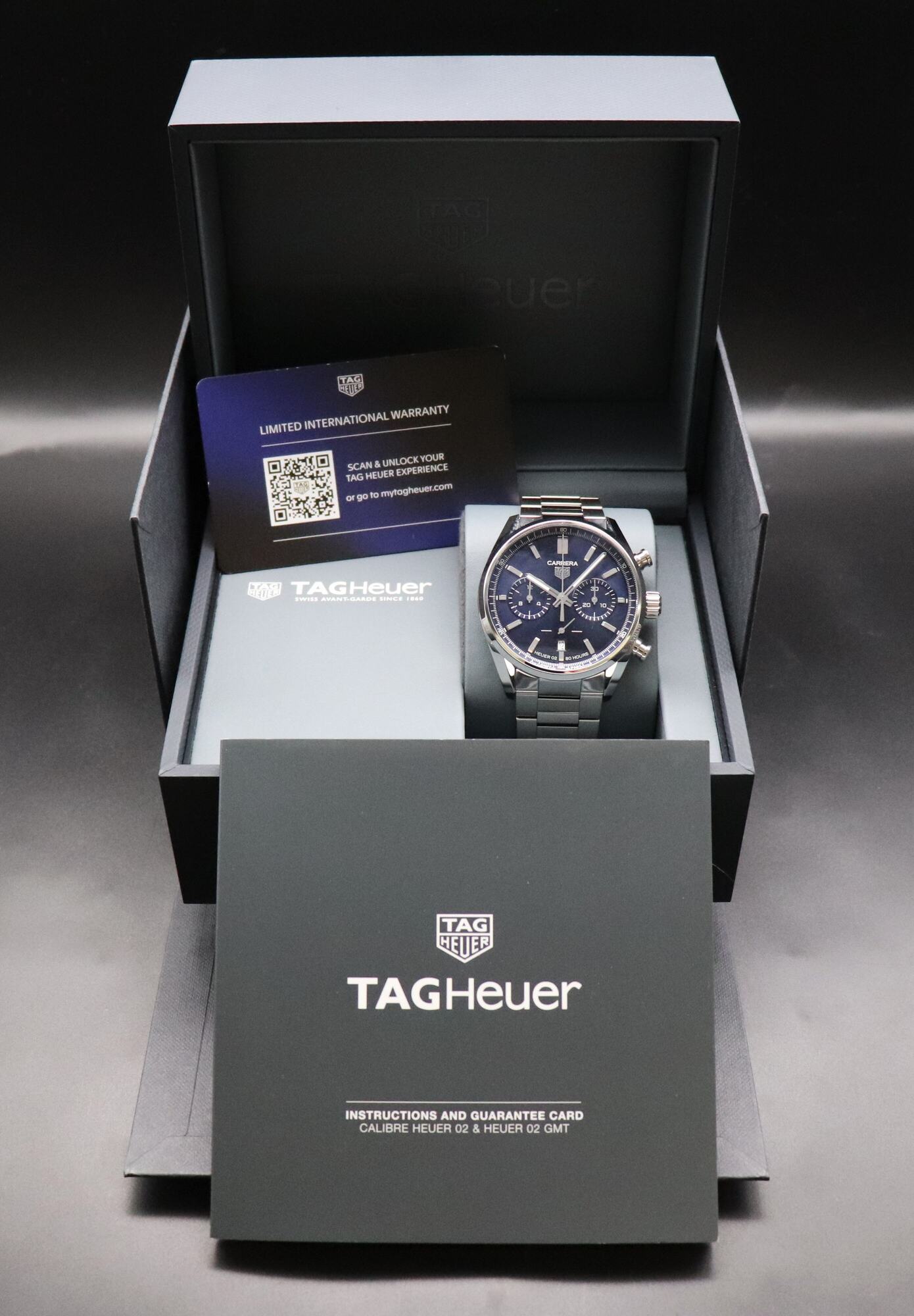 Tag Heuer Carrera Caliber 02 CBN2011 Fullset 2023 Box+Papers
