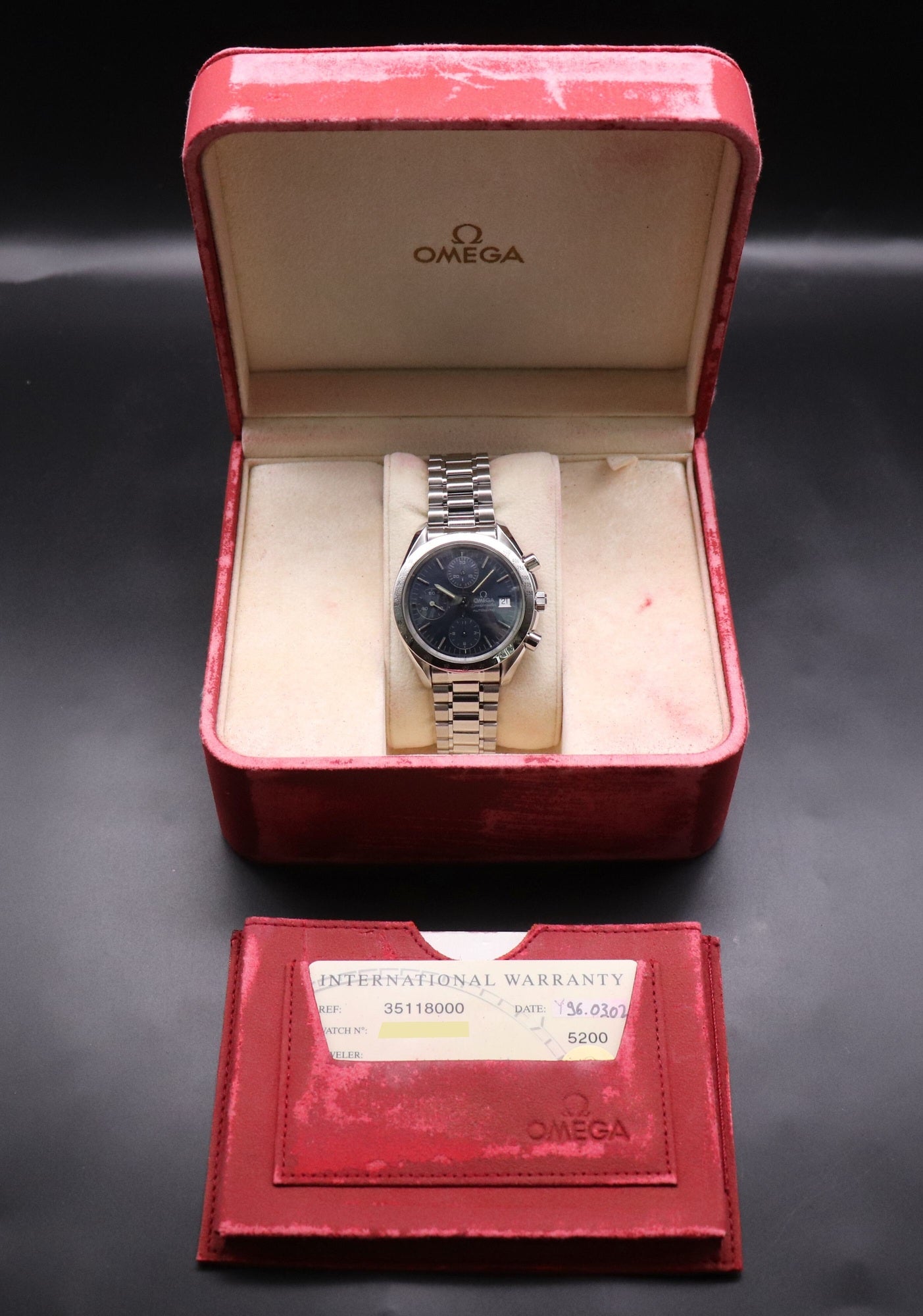 Omega Speedmaster Date 3511.80 Fullset 1996 Box+Papers