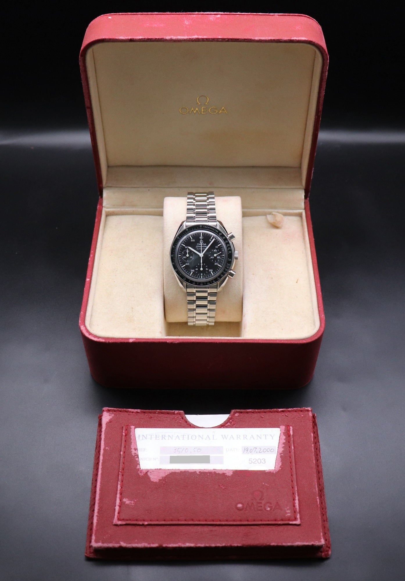 Omega Speedmaster Reduced 3510.50 Fullset 2000 Box+Papers