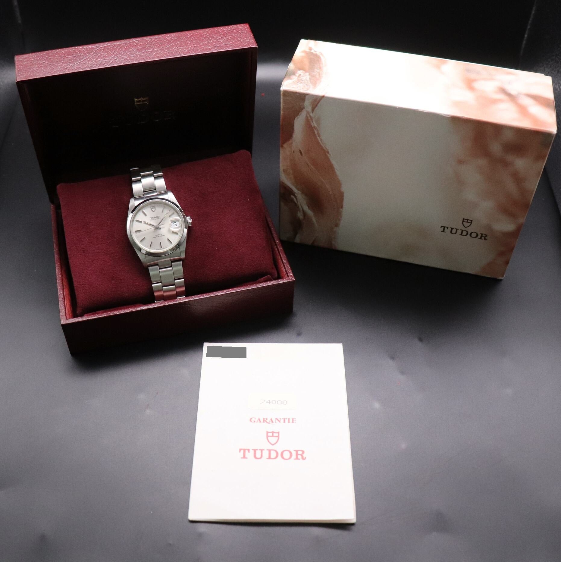 Tudor Prince Oysterdate 74000 Fullset 1997 Box+Papers