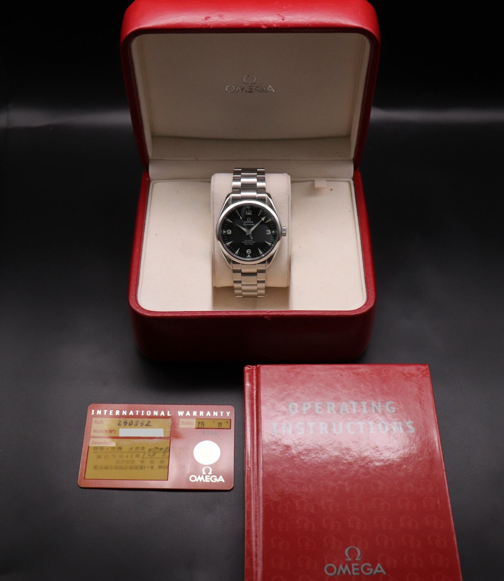 Omega Seamaster Railmaster 2503.52 Fullset 2007 Box+Papers