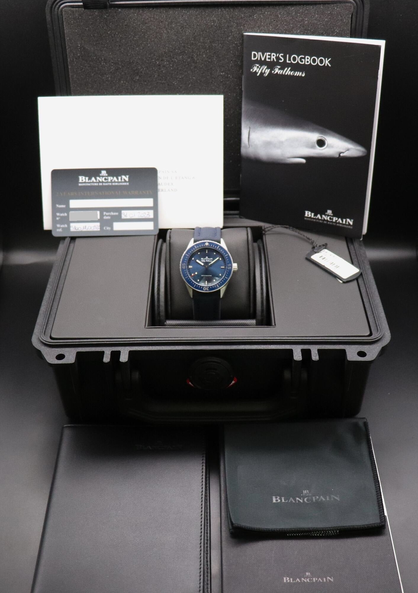 Blancpain Fifty Fathoms Bathyscape 5100-1140-O52A Fullset 2023 Box+Papers