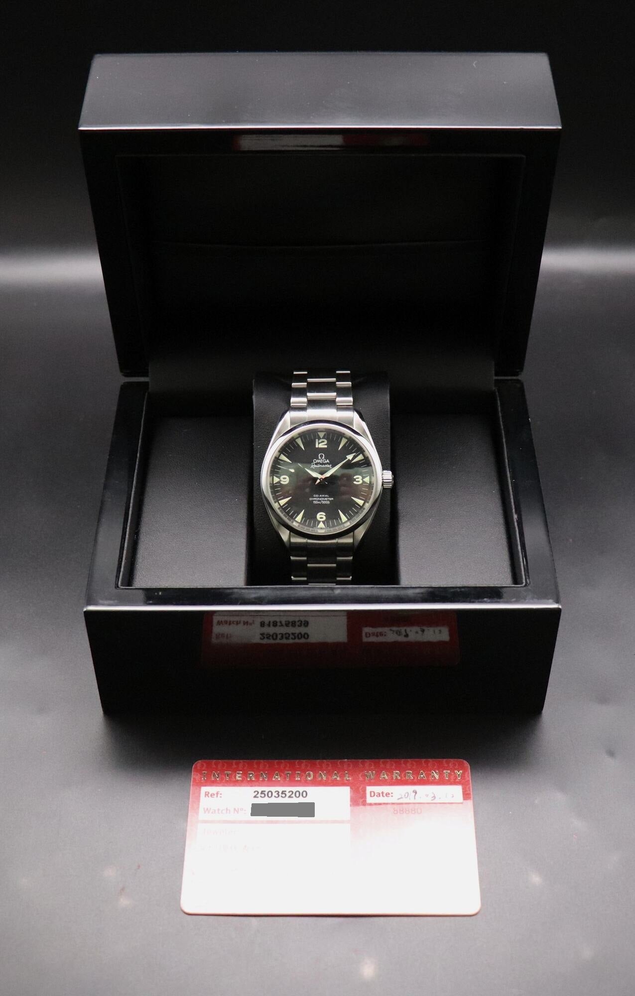 Omega Seamaster Railmaster 2503.52 Papers 2011