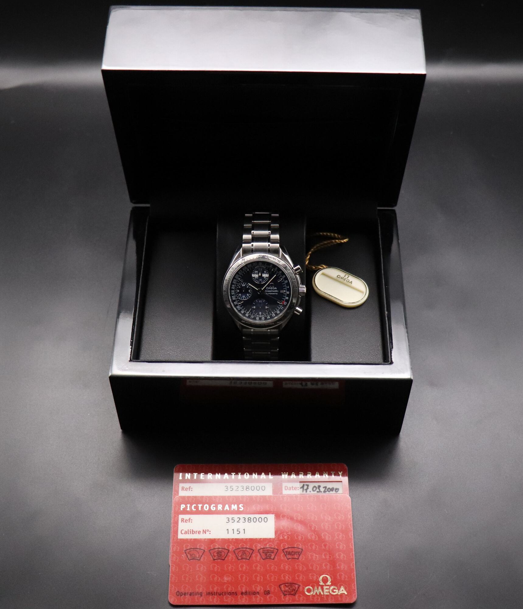 Omega Speedmaster Day Date 3523.80 Papers 2000