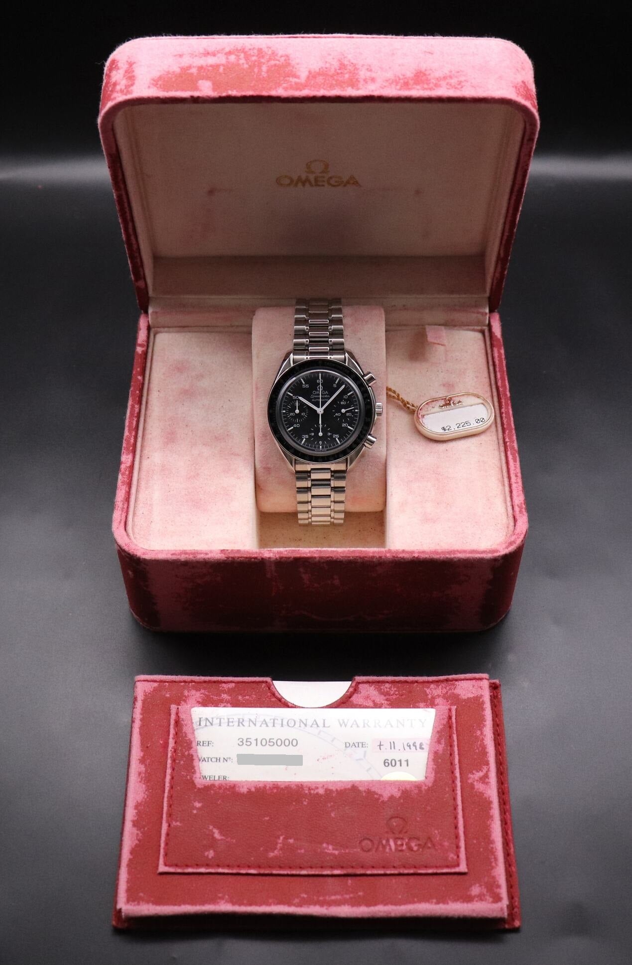 Omega Speedmaster Reduced 3510.50 Fullset 1998 Box+Papers