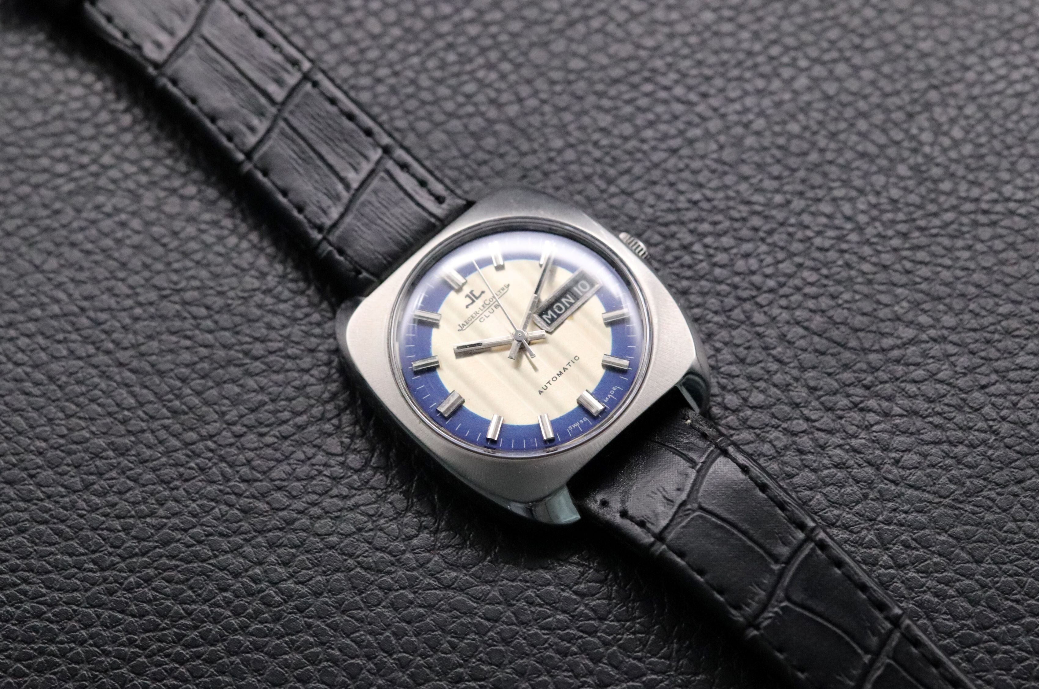 Jaeger-LeCoultre Club E300305 Day Date Blue Automatic 1972 Sector