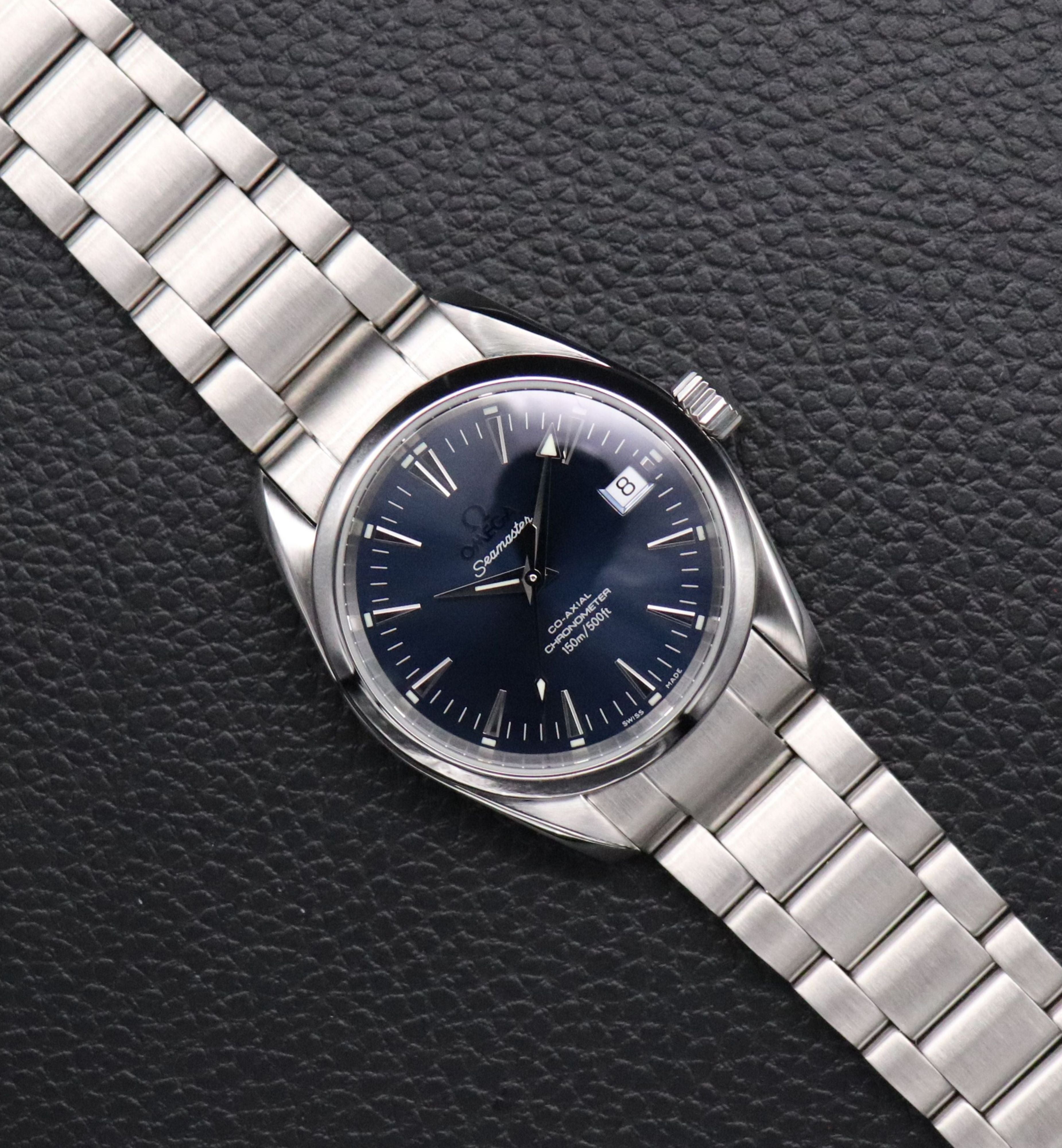 Omega Seamaster Aqua Terra 2504.80 Blue Fullset 2004 Box+Paper