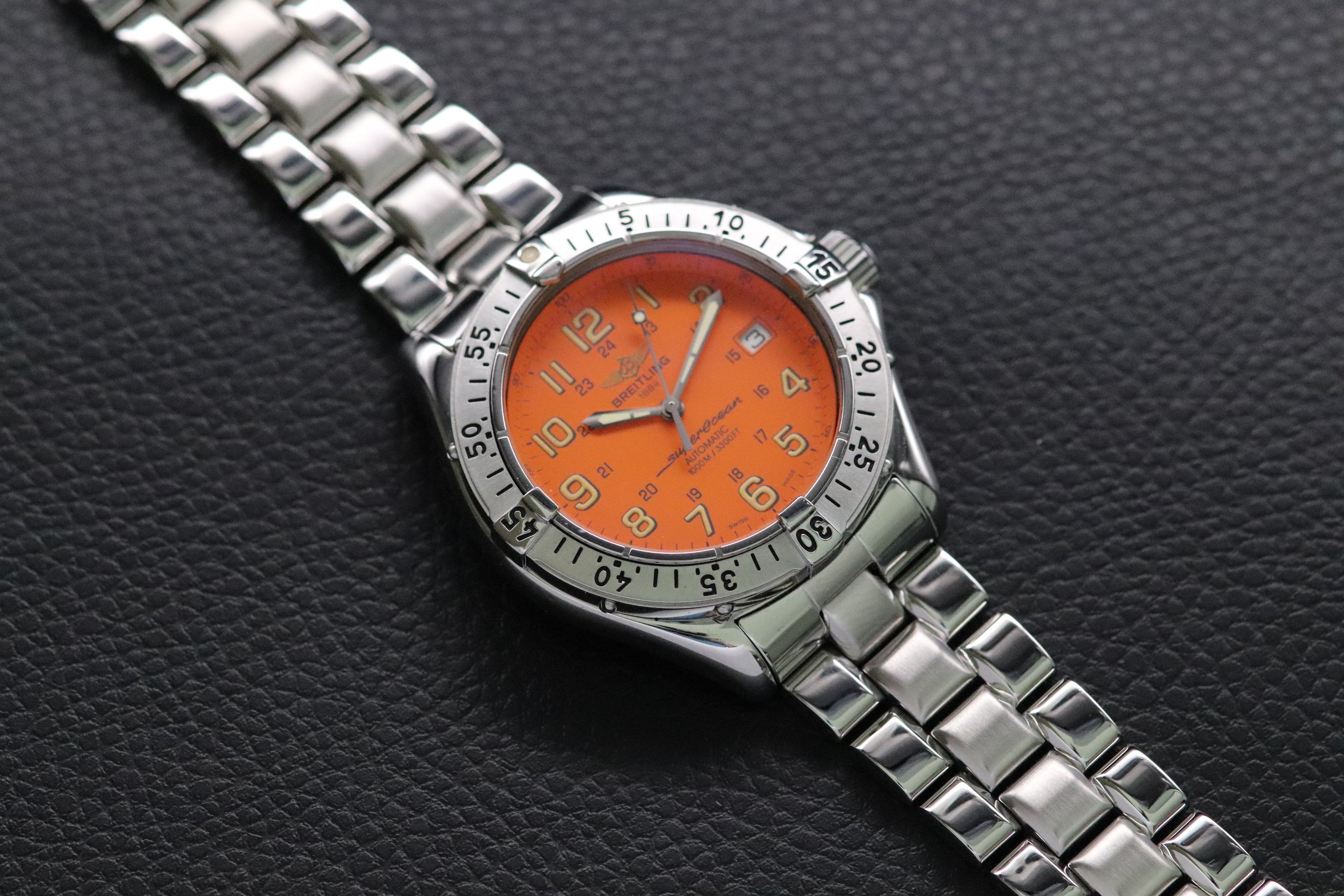 Breitling Superocean A17040 Orange Dial 2000