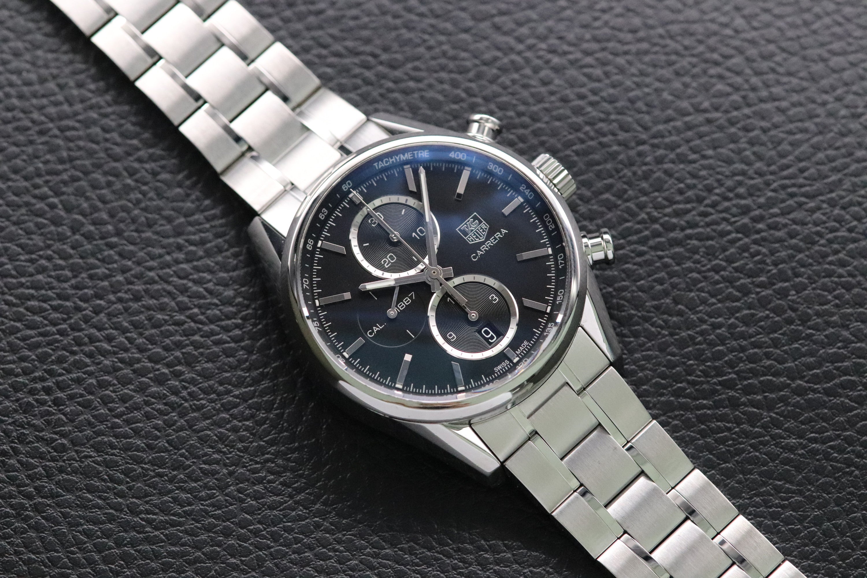 Tag Heuer Carrera Caliber 1887 CAR2110-3 Black Dial 2015