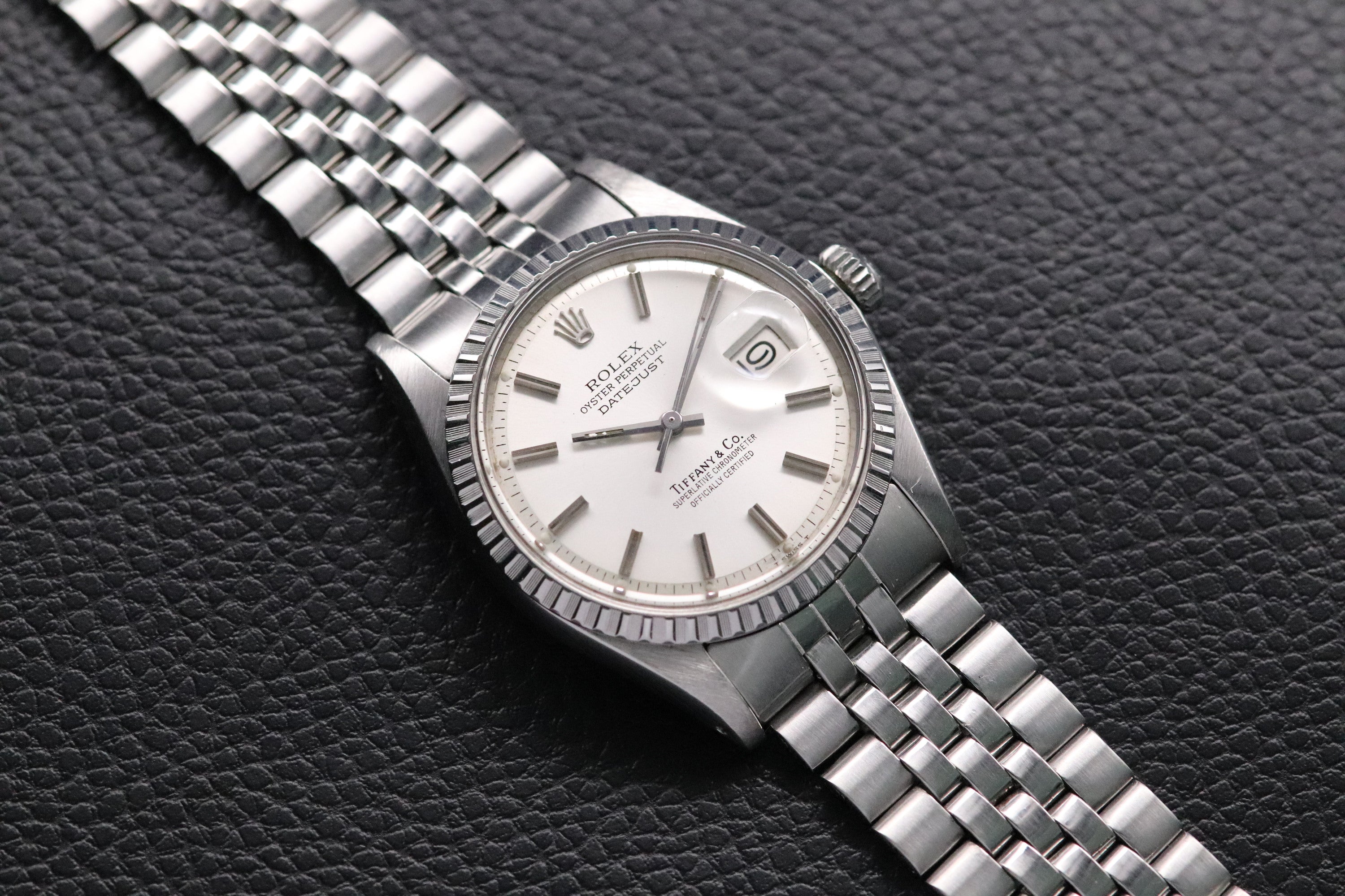 Rolex Datejust 36 Tiffany & Co. Signed Dial 1603 Jubilee 1973