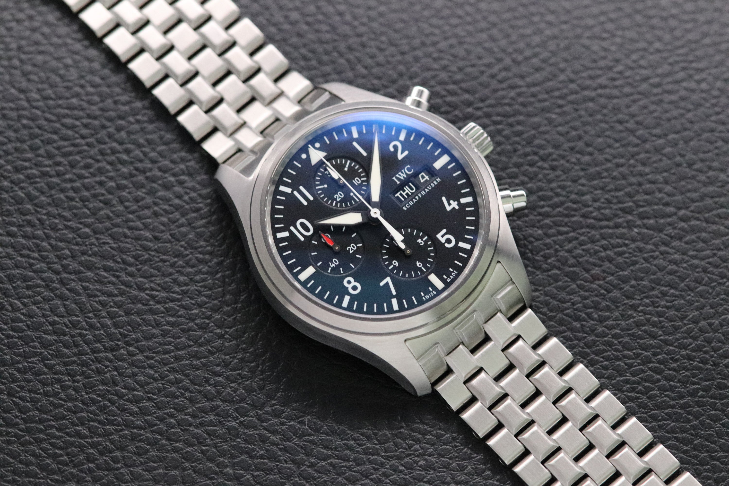 IWC Pilot's Watch Chronograph IW371704 Black Dial 2009