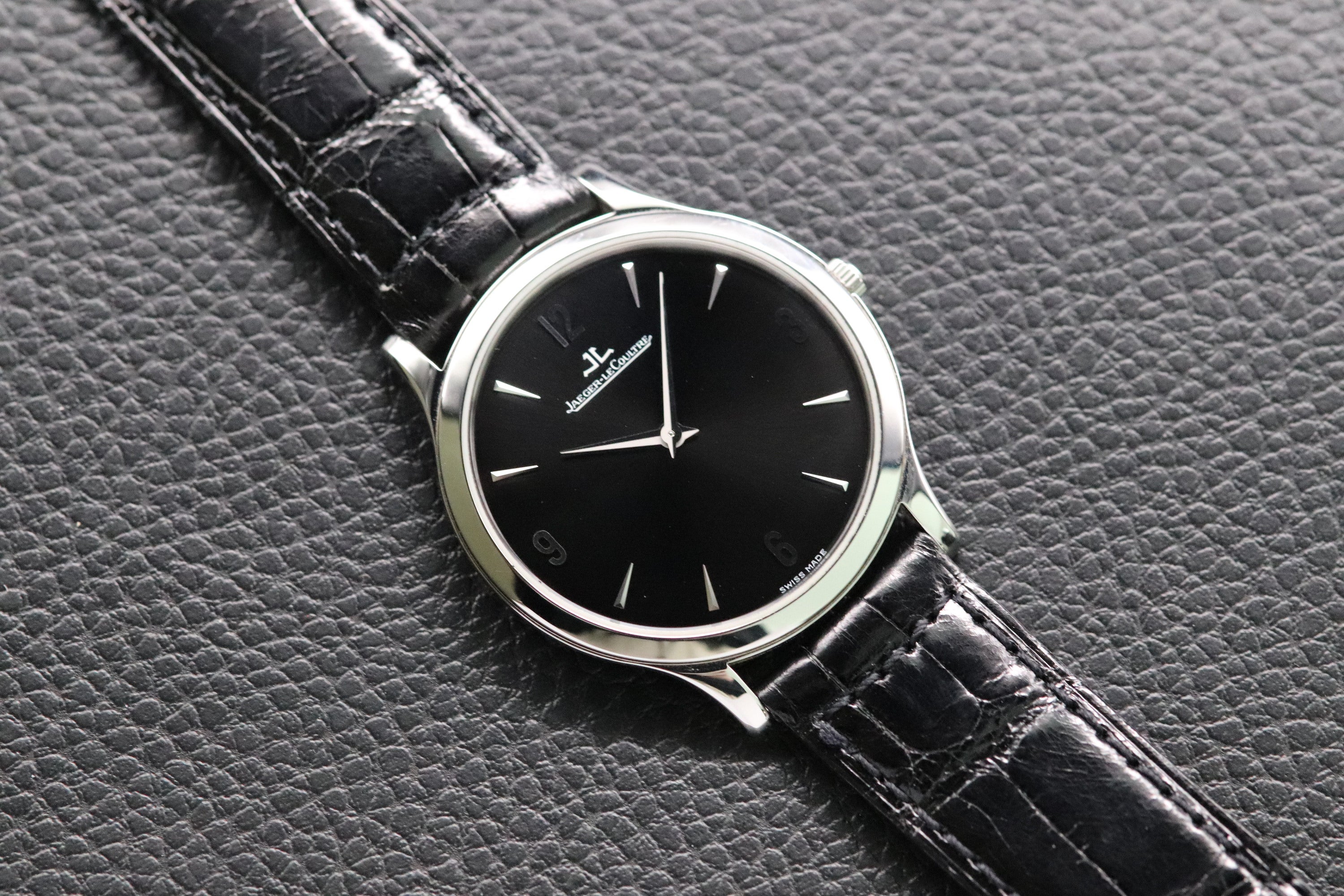 Jaeger-LeCoultre Master Ultra Thin 145.8.79.S Black Dial 2000