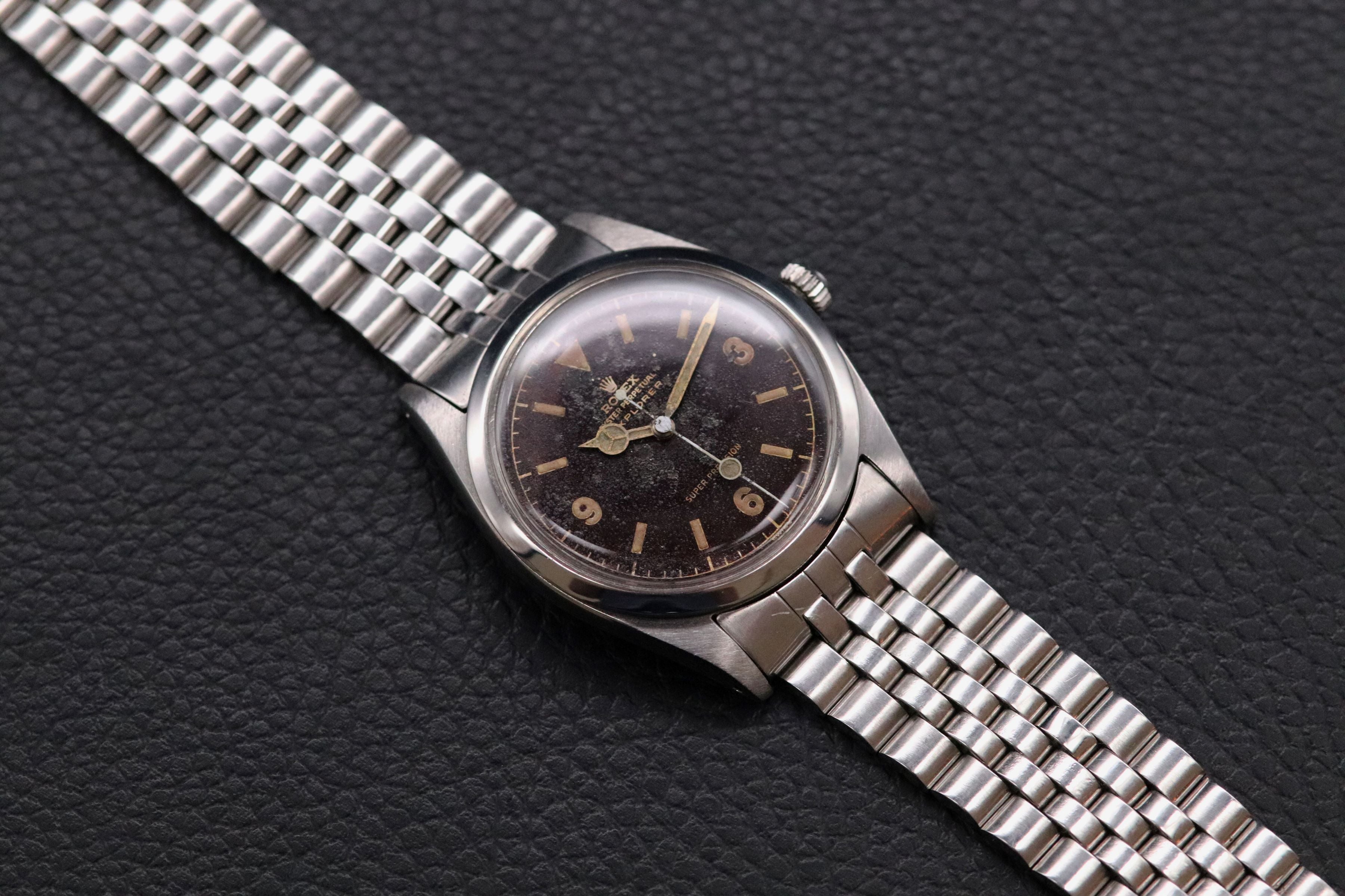 Rolex Explorer 5504 Tropical Chocolate Chapter Ring