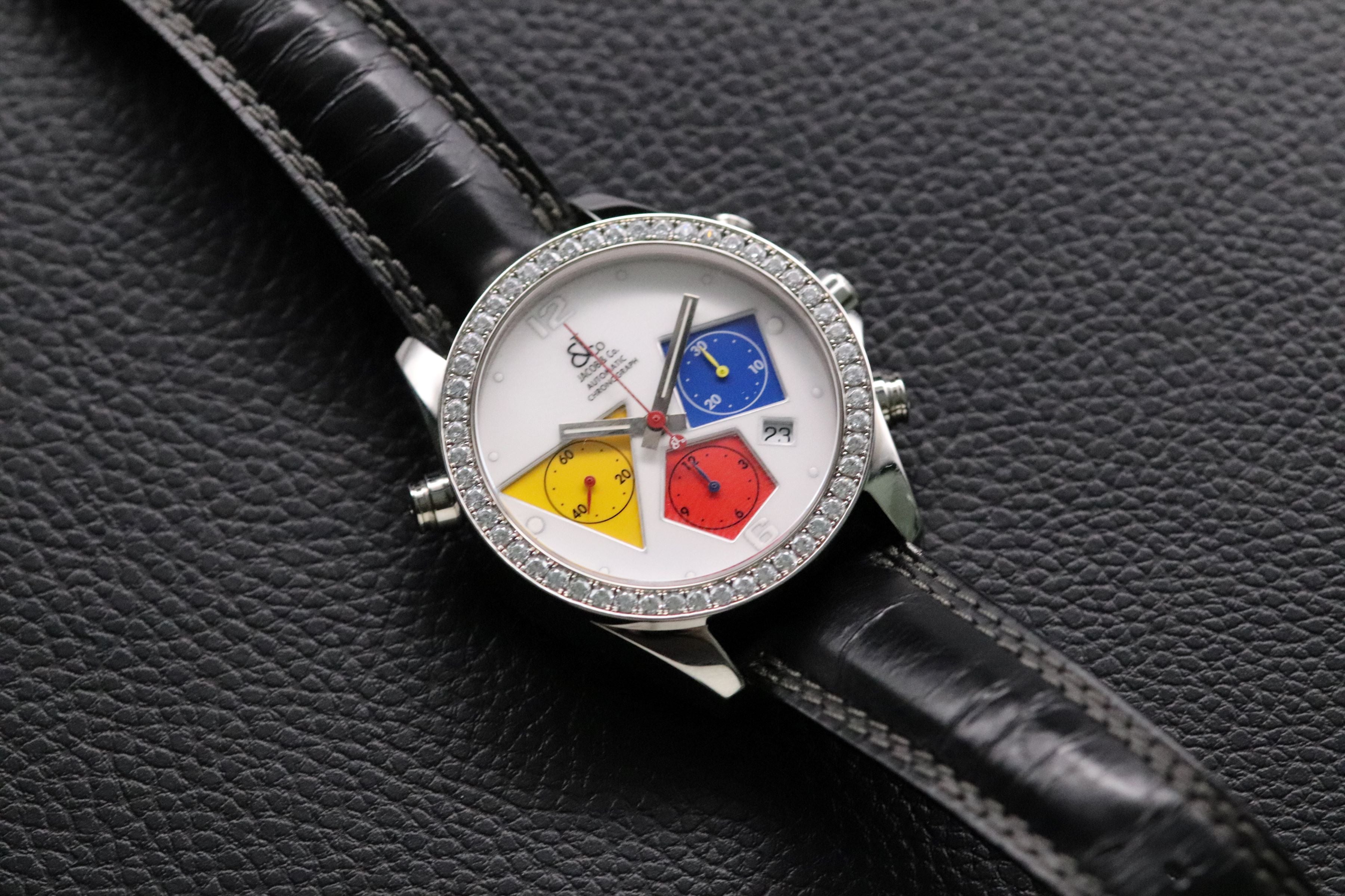 Jacob & CO Chronograph Diamonds Automatic 2008 Glass Bottom