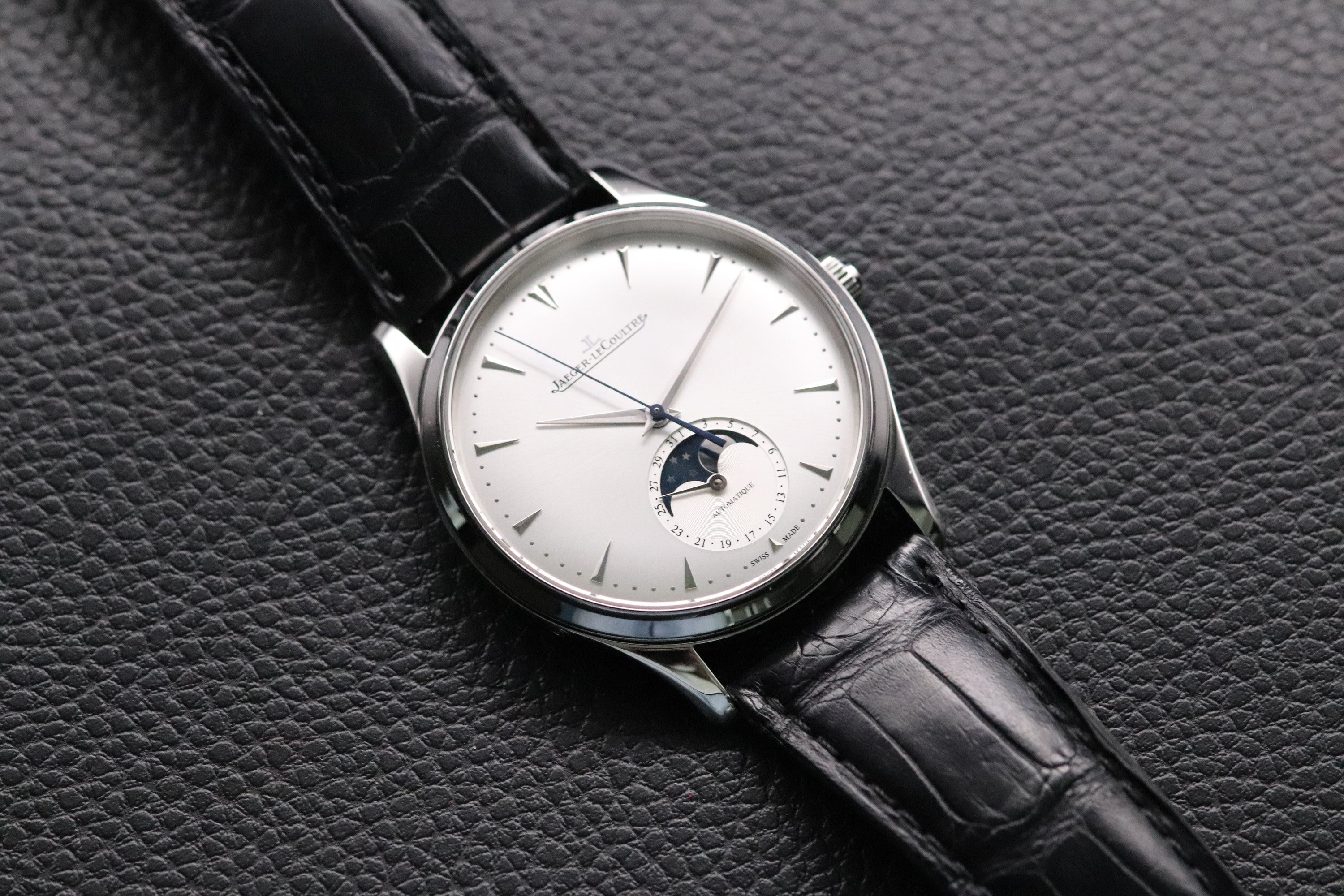 Jaeger-LeCoultre Master Ultra Thin Moon 176.8.64.S Papers 2014
