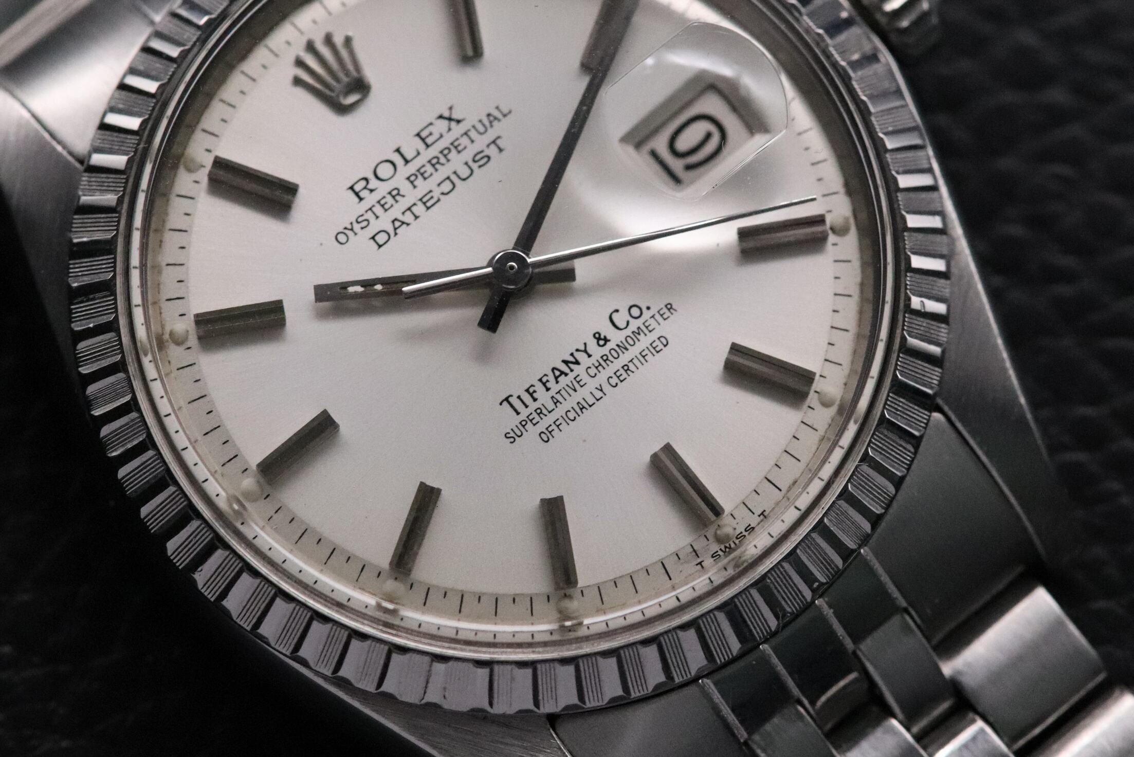 Rolex Datejust 36 Tiffany & Co. Signed Dial 1603 Jubilee 1973