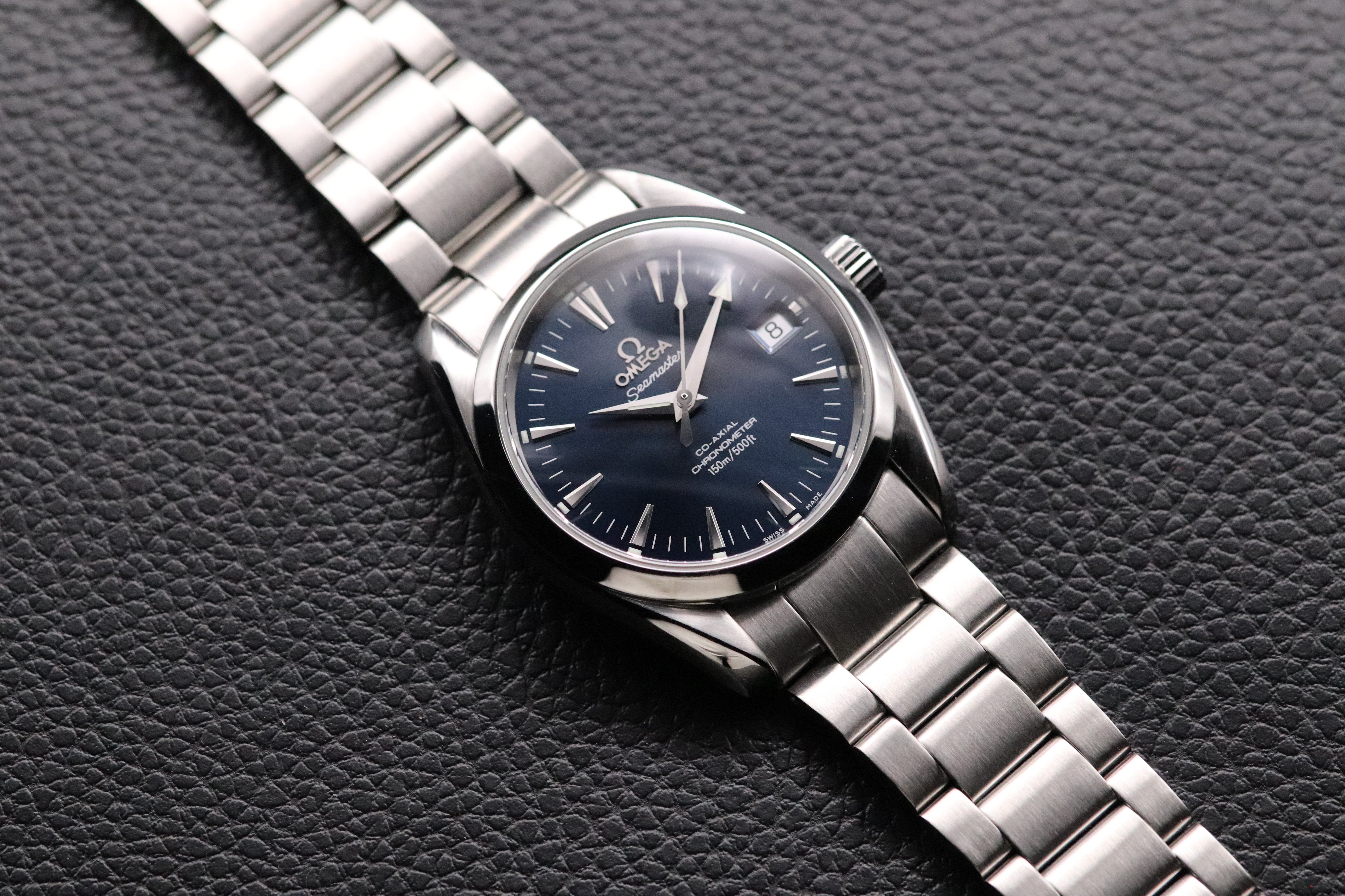 Omega Seamaster Aqua Terra 2504.80 Blue Fullset 2004 Box+Paper