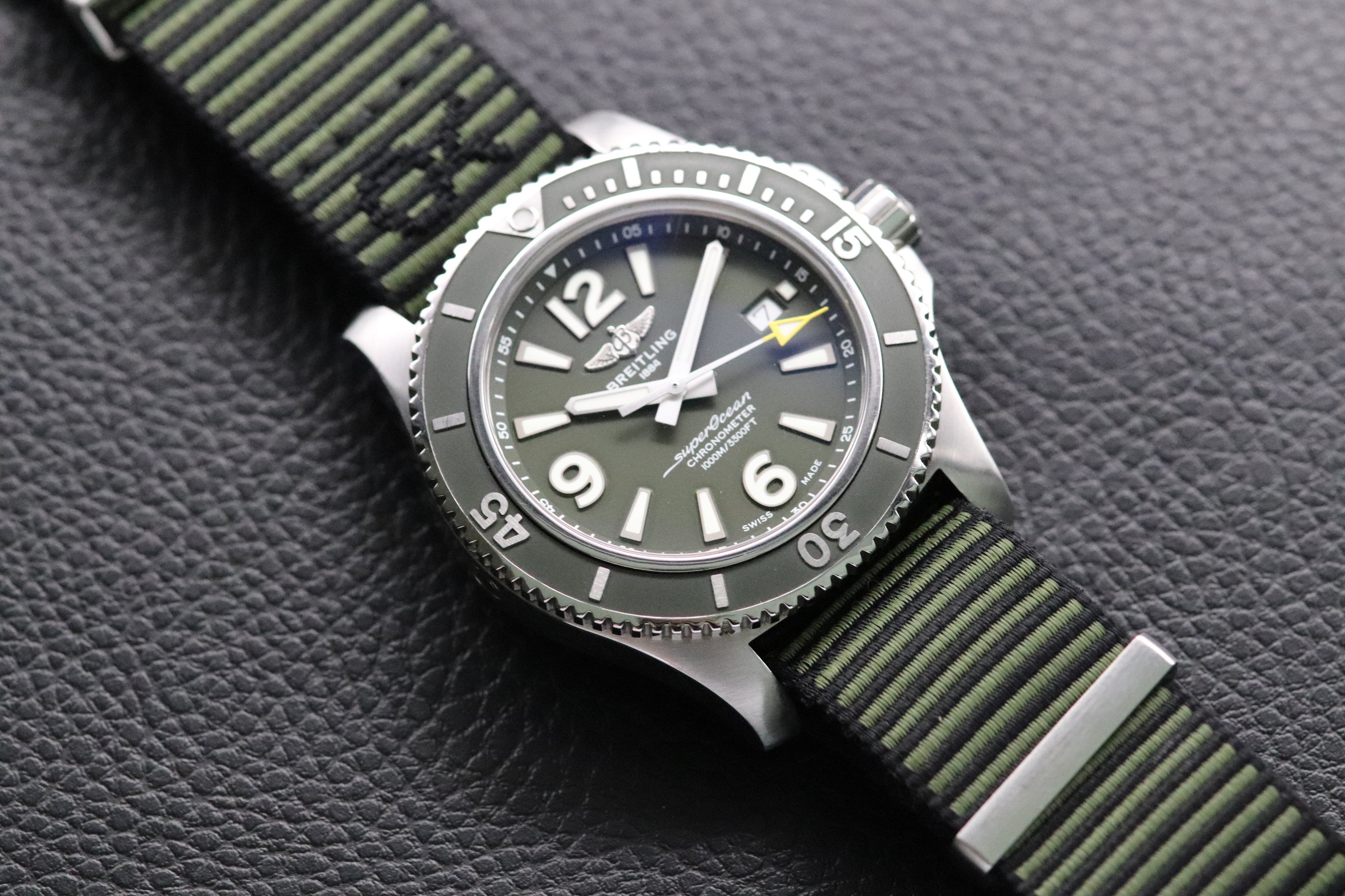 Breitling Superocean 44 Green A17367 NATO 2020 Papers