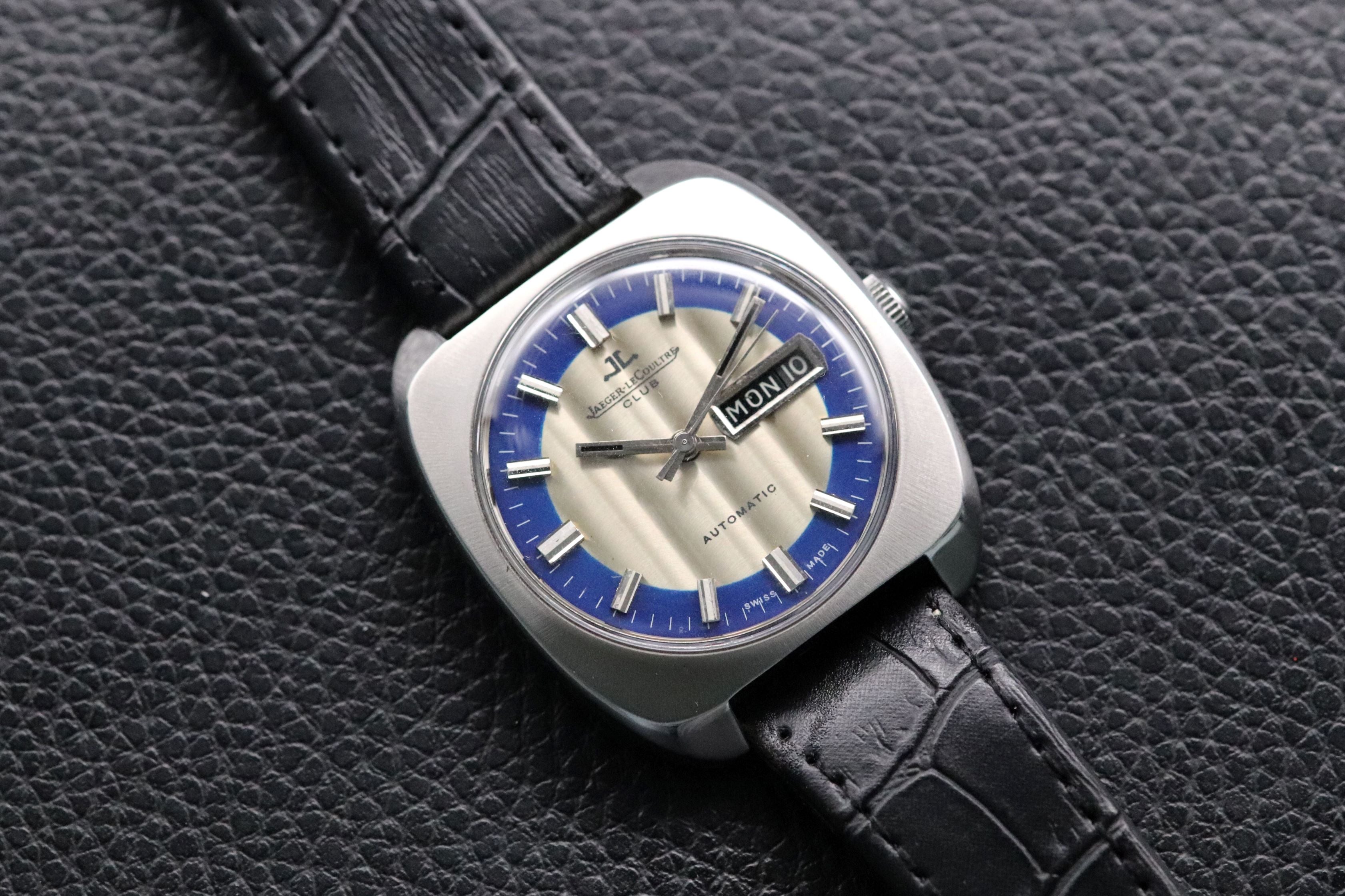 Jaeger-LeCoultre Club E300305 Day Date Blue Automatic 1972 Sector