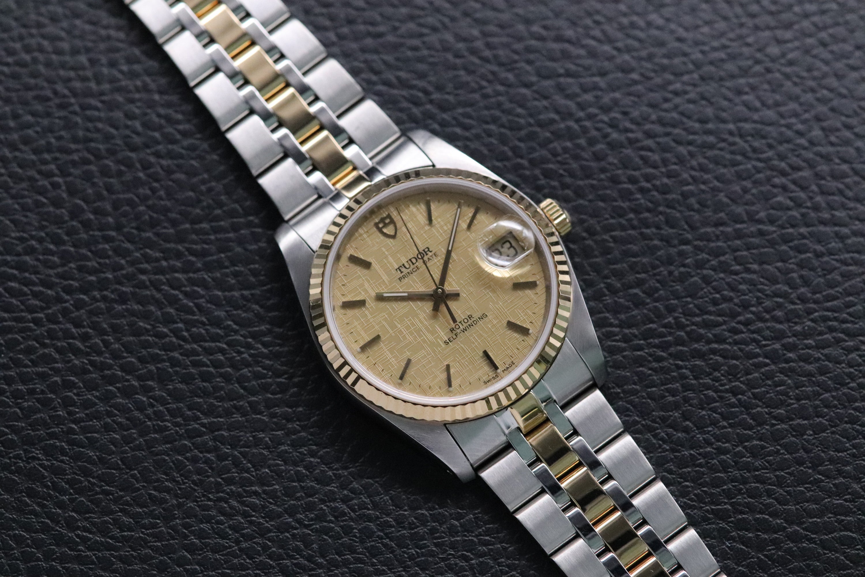 Tudor Prince Date 74033 Gold Dial 2005