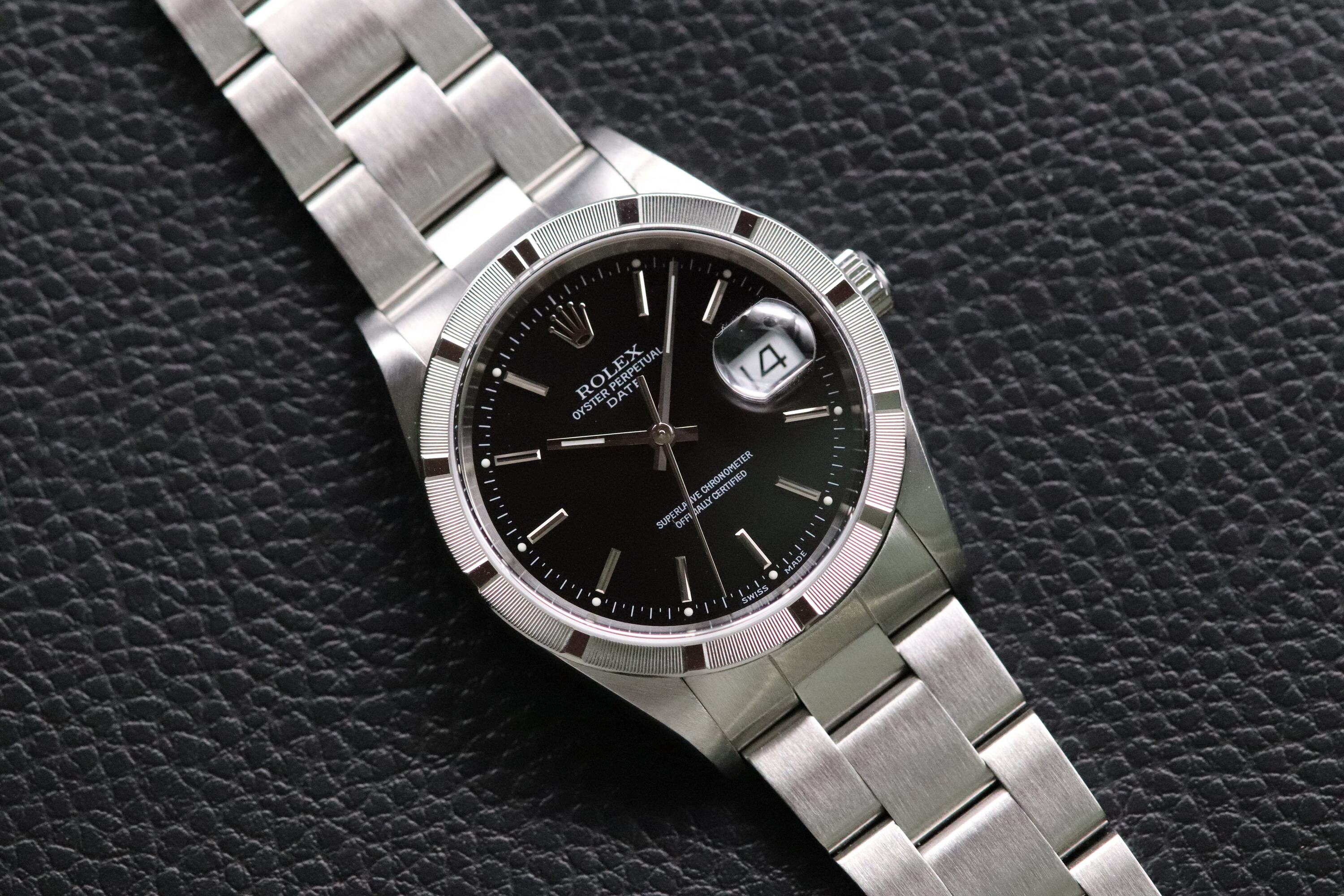 Rolex Date 15210 Black Dial 2002