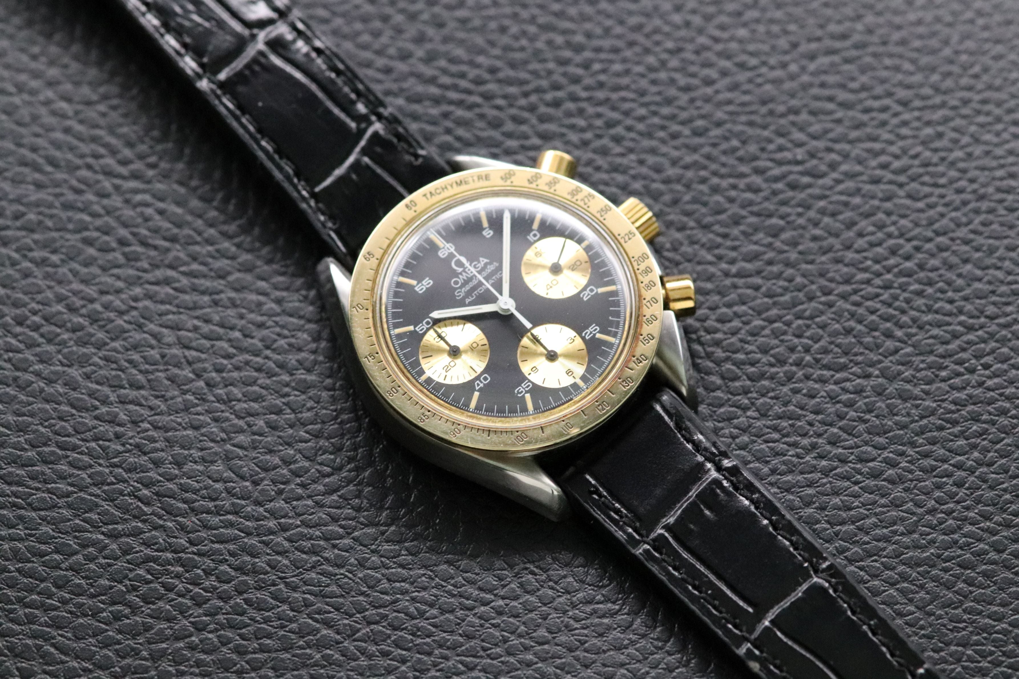 Omega Speedmaster Reduced 175.0033 Gold 1992 Papers