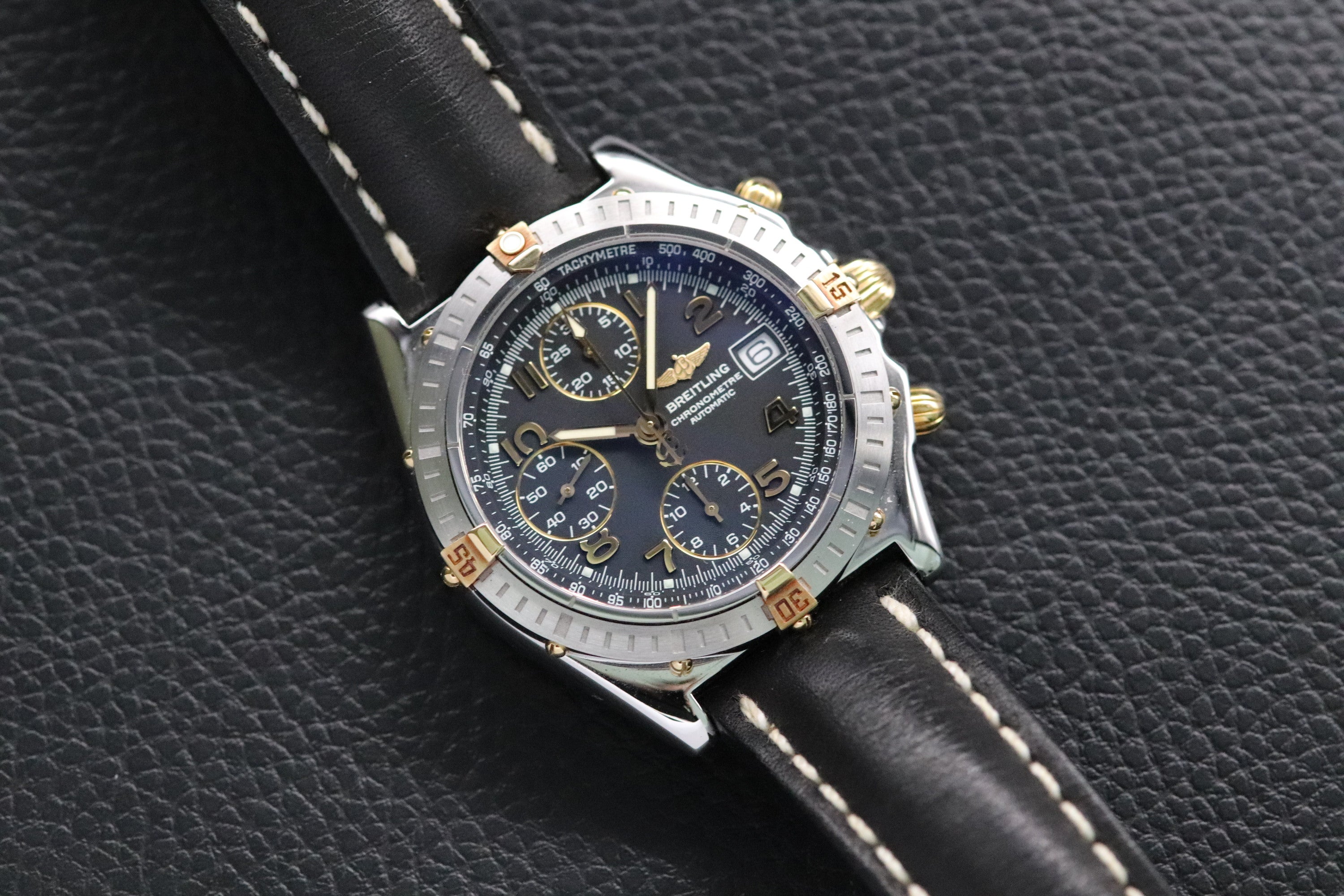 Breitling Chronomat B13352 Black Dial 2003 Papers