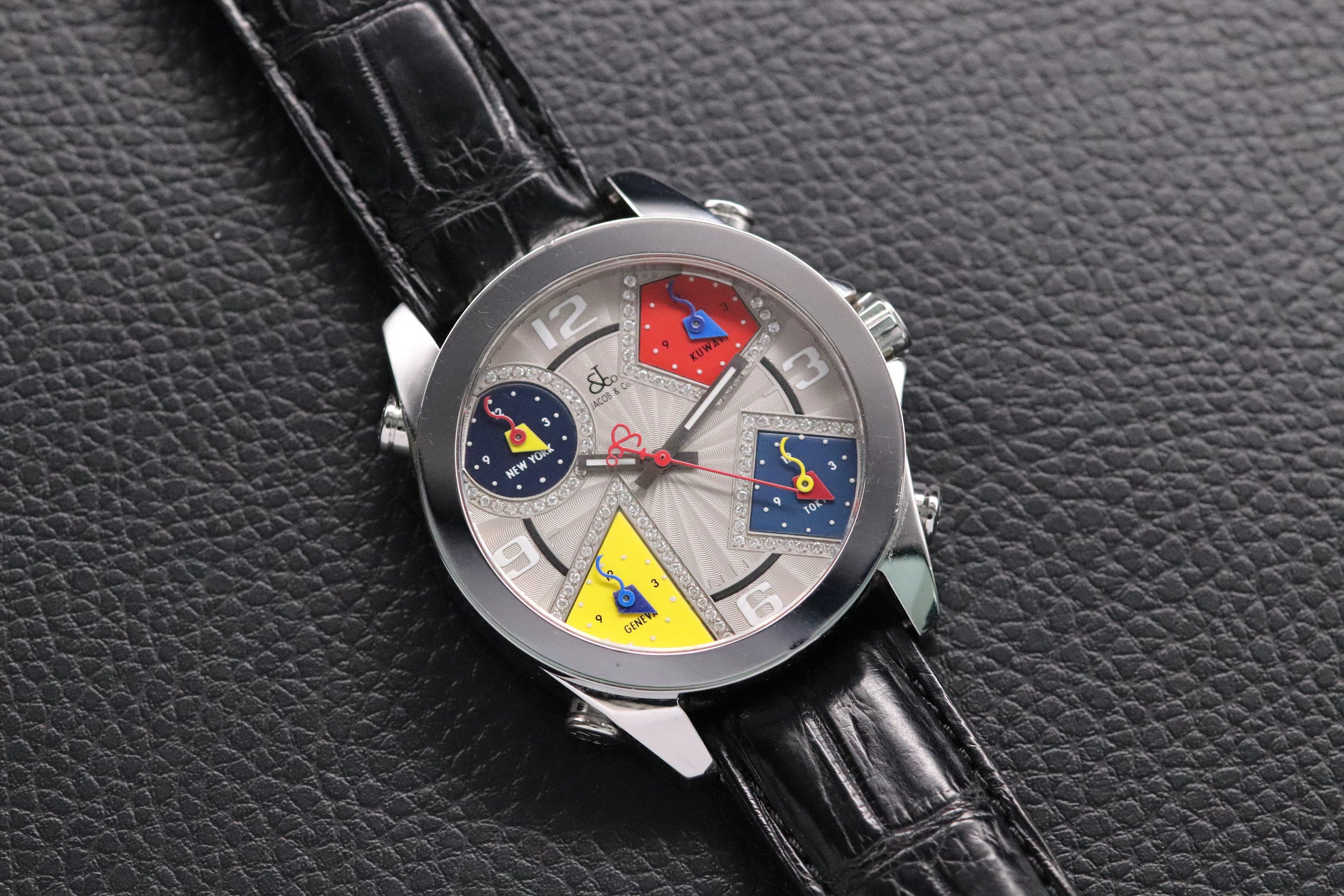 Jacob & CO 5 Time Zones A5295 Box+Straps