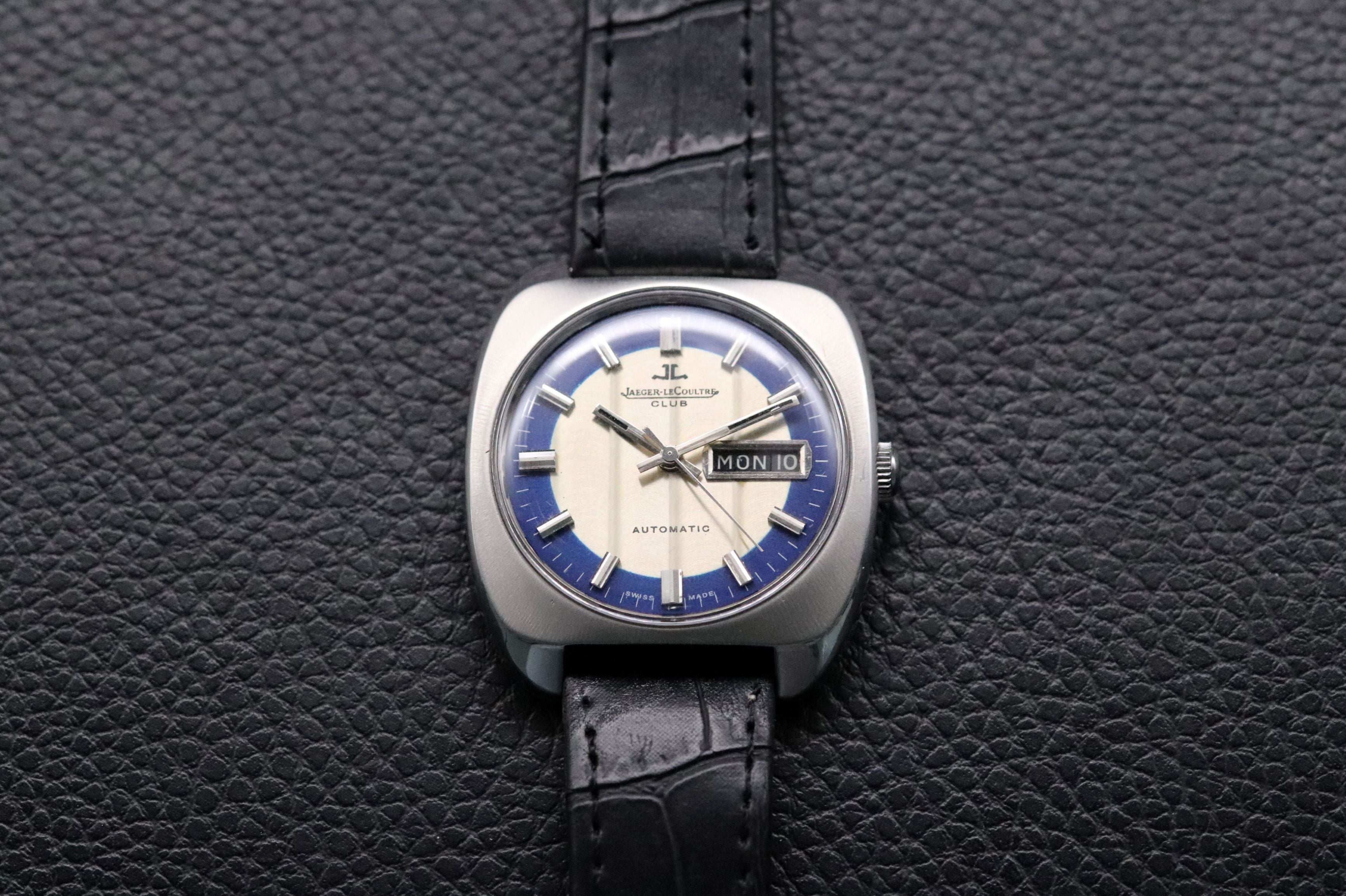 Jaeger-LeCoultre Club E300305 Day Date Blue Automatic 1972 Sector